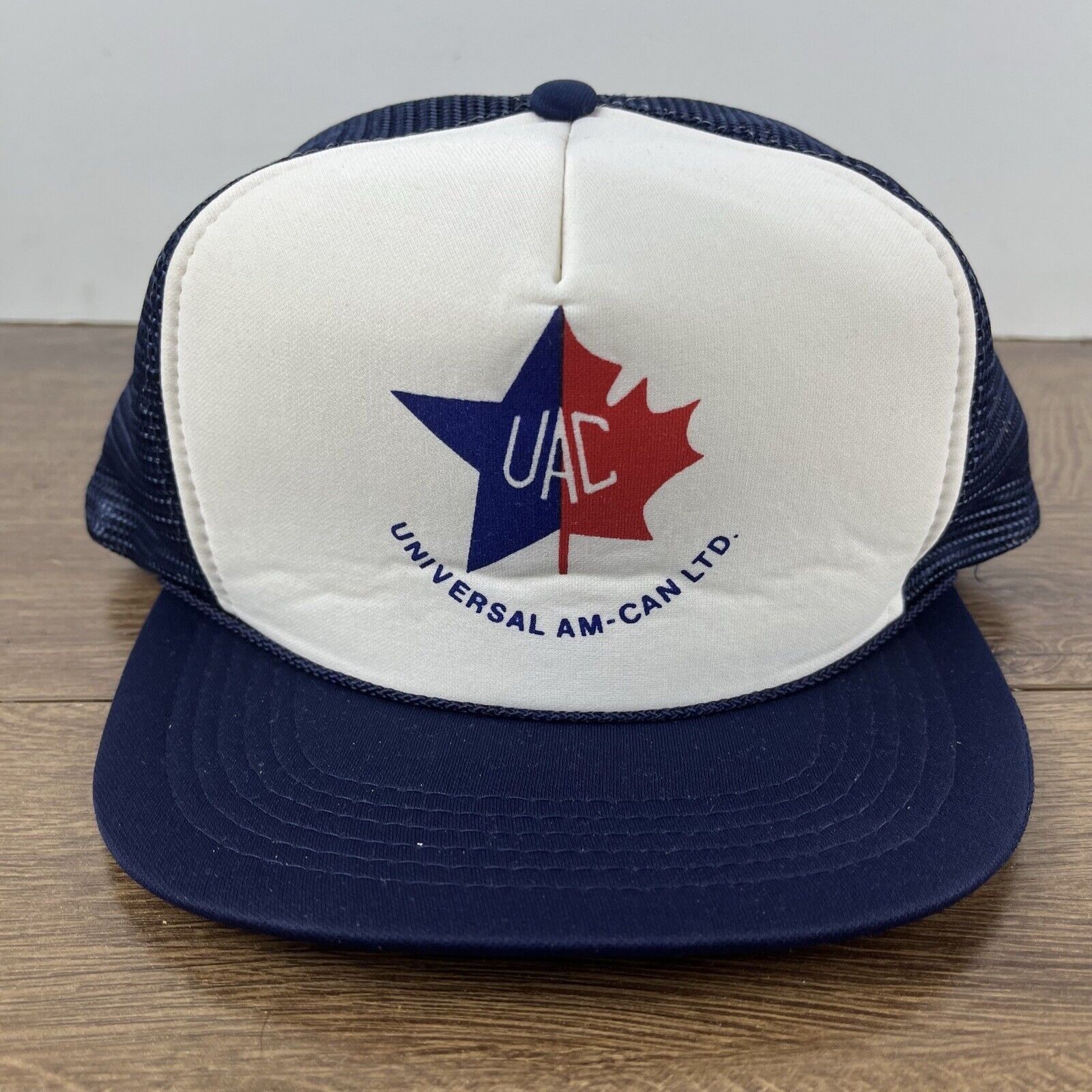 Other UAC Snapback Hat Universal AM Can White Cap Adjustable White Size ONE SIZE - 5 Thumbnail