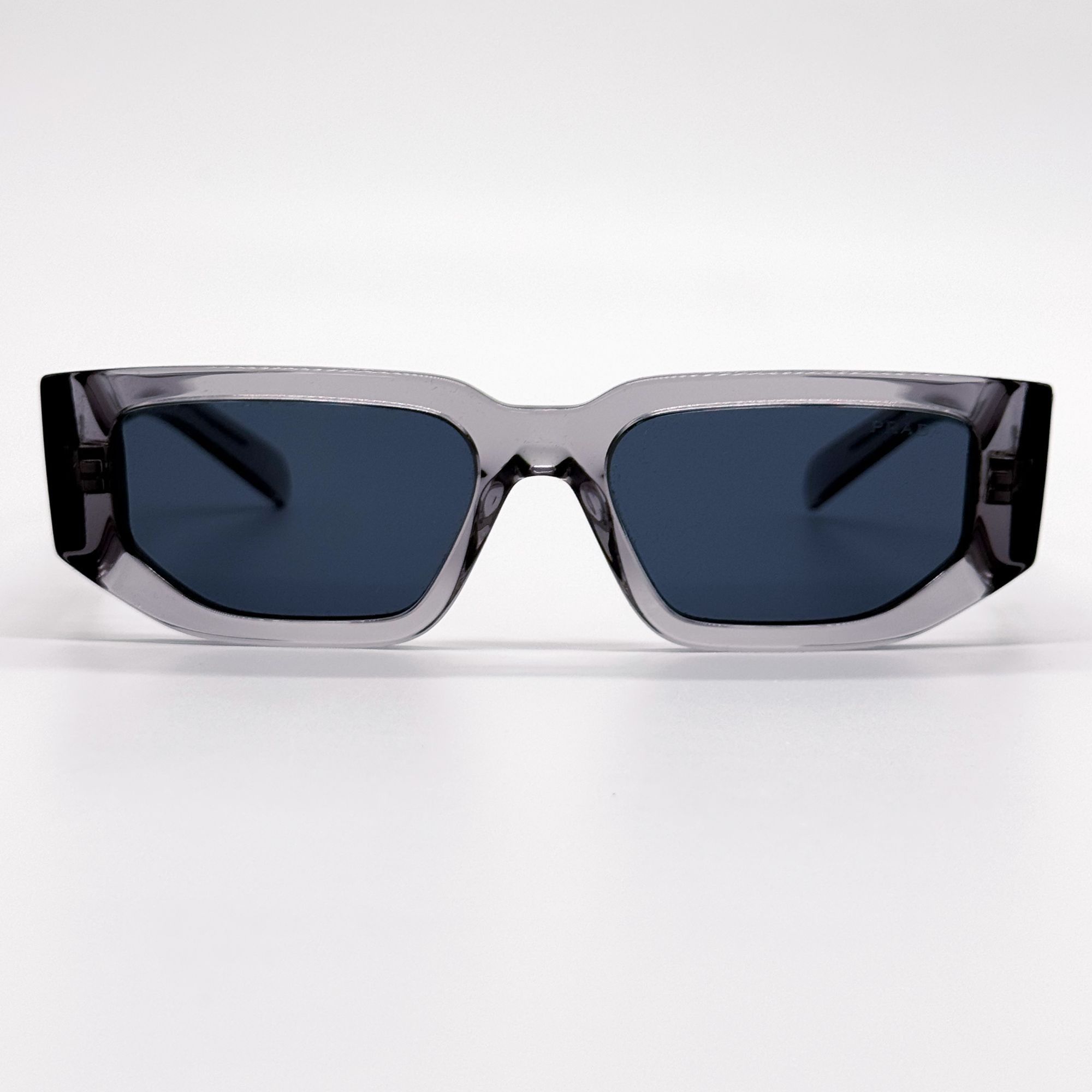 Prada NEW PRADA SUNGLASSES PR09ZS 18S09T TRANSPARENT GRAY UNISEX Size ONE SIZE - 5 Thumbnail