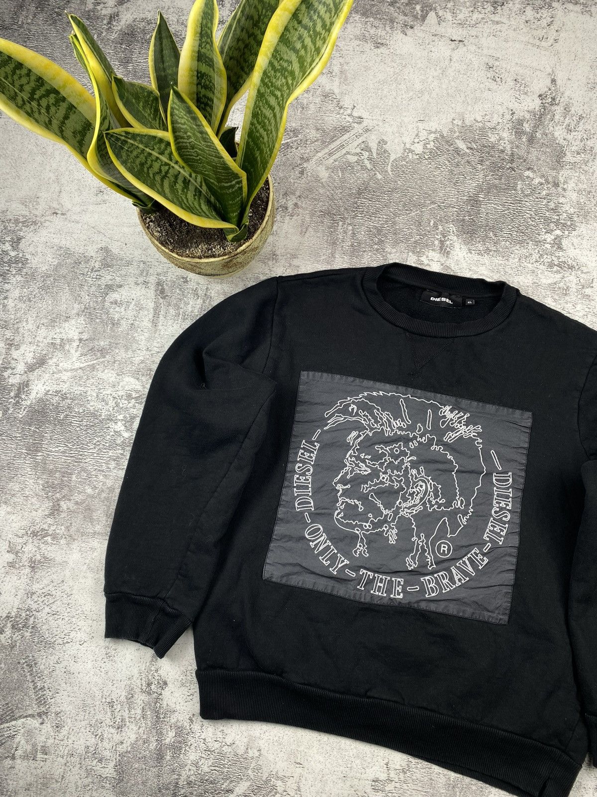 Diesel Japanese Rare Big Logo Diesel Brave The Only Sweatshirt Size US XL / EU 56 / 4 - 2 Thumbnail
