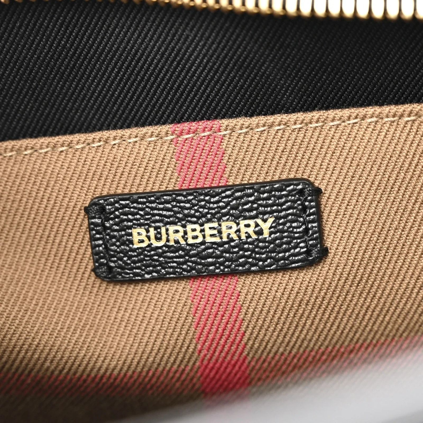 Burberry BURBERRY BANWELL BLACK LEATHER CHECK CANVAS HOULDER BAG $2K Size ONE SIZE - 10 Thumbnail