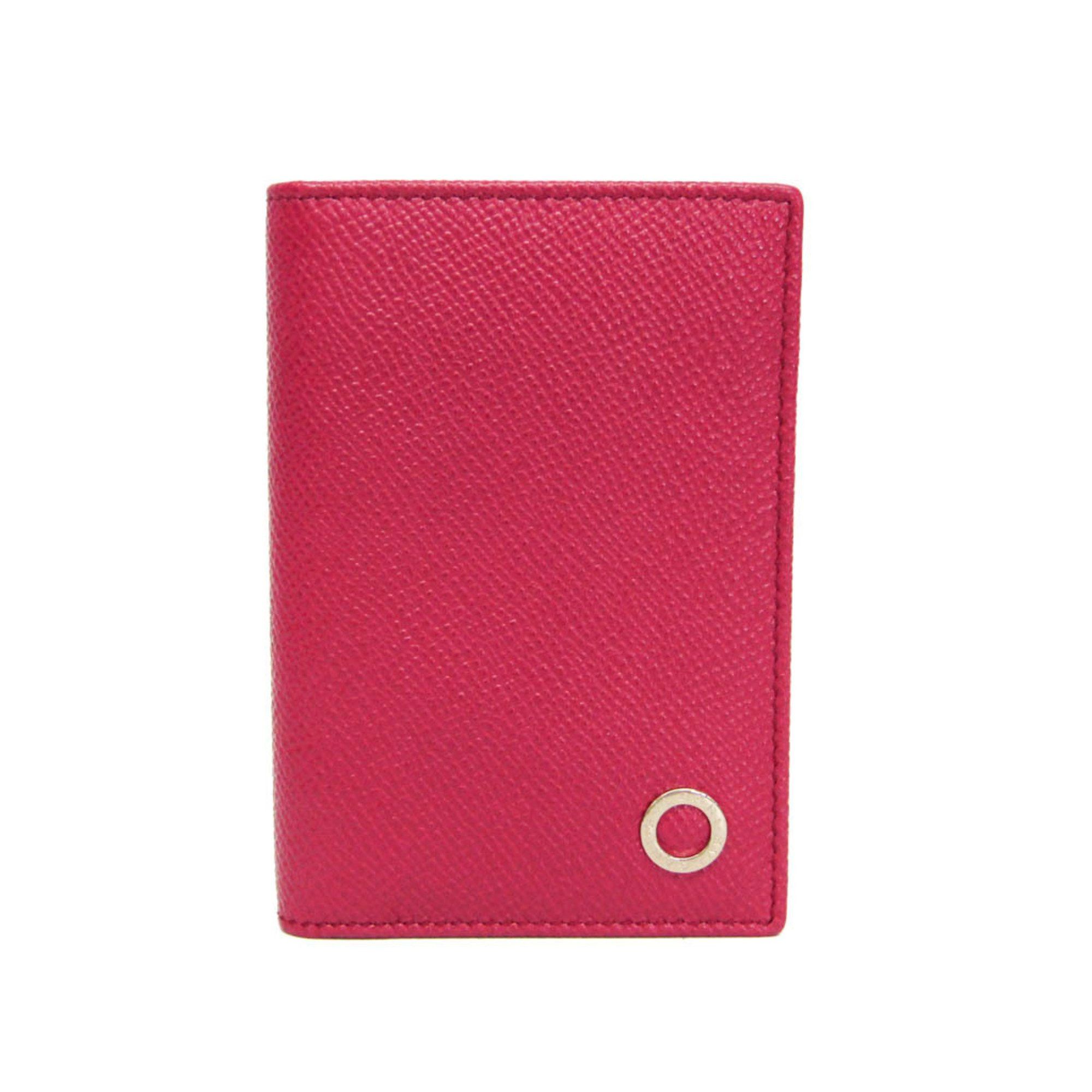 Bvlgari Bvlgari 287264 Leather Card Case Pink,Purple Size ONE SIZE - 1 Thumbnail