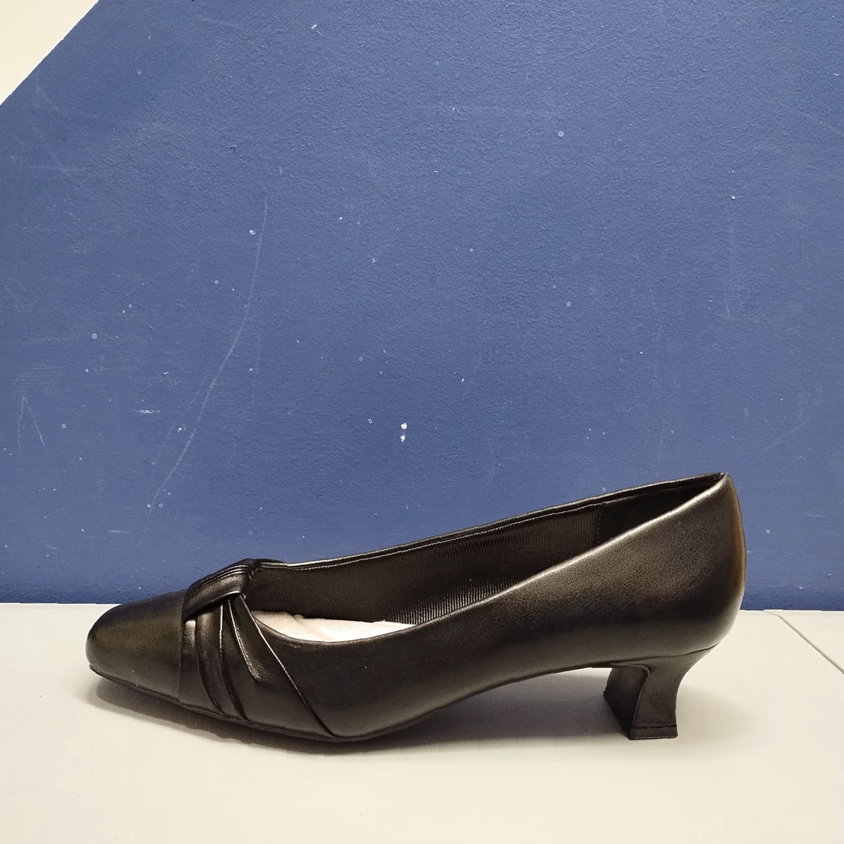 Vintage Easy Street Waive Dress Pumps Womens 8.5 Black Kitten Heel Square Toe 404611 Pre-owned Mens? Size M / US 6-8 / IT 42-44 - 4 Thumbnail