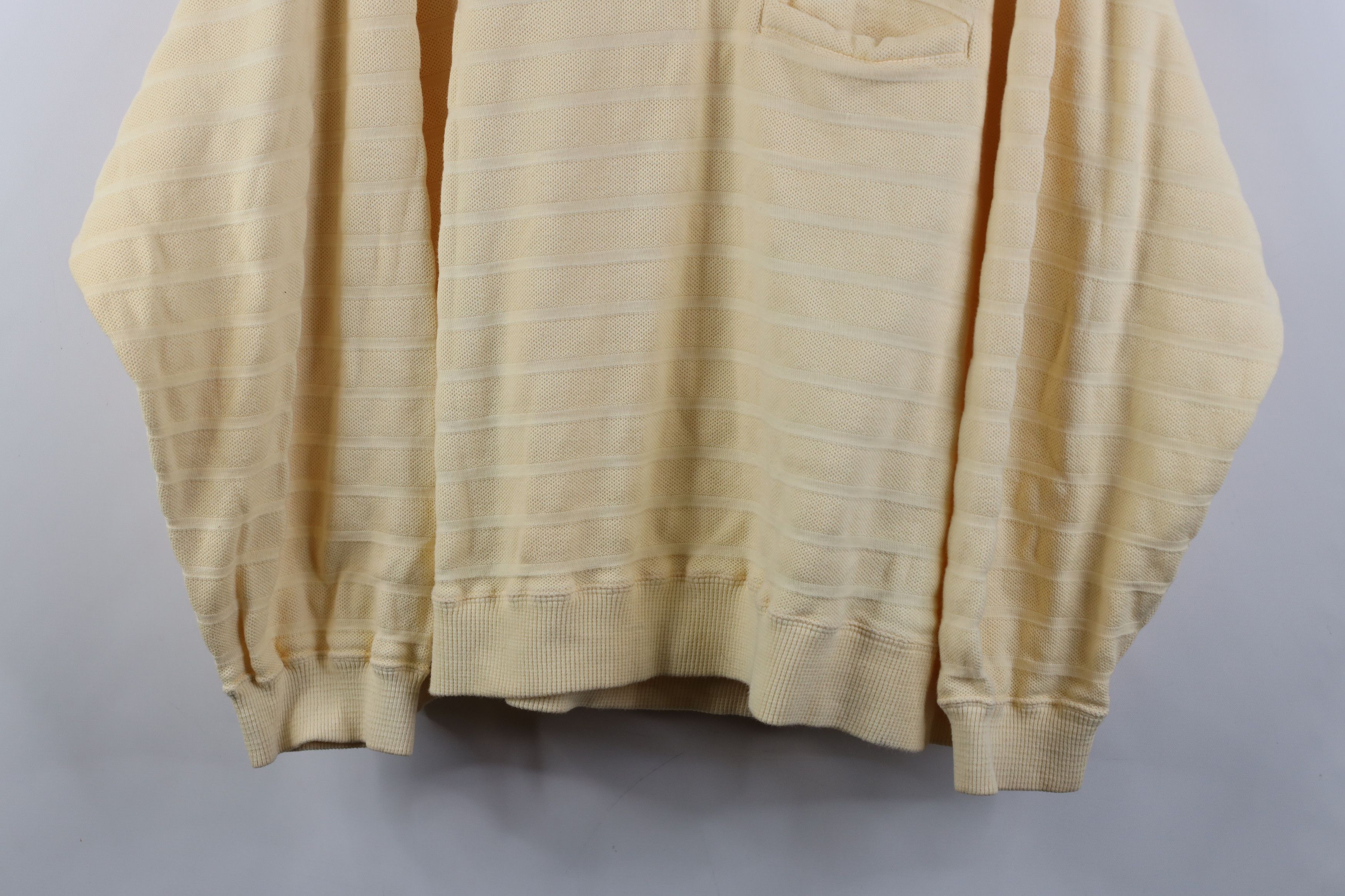 UNIONBAY Vintage 90s Unionbay Baggy Striped Thermal Long Sleeve Polo Size US S / EU 44-46 / 1 - 3 Thumbnail
