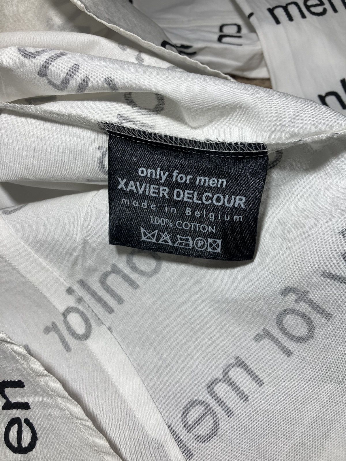 Xavier Delcour SS01 Xavier Delcour Only For Men Type Text Logo 2001 Antwerp Size US S / EU 44-46 / 1 - 7 Thumbnail