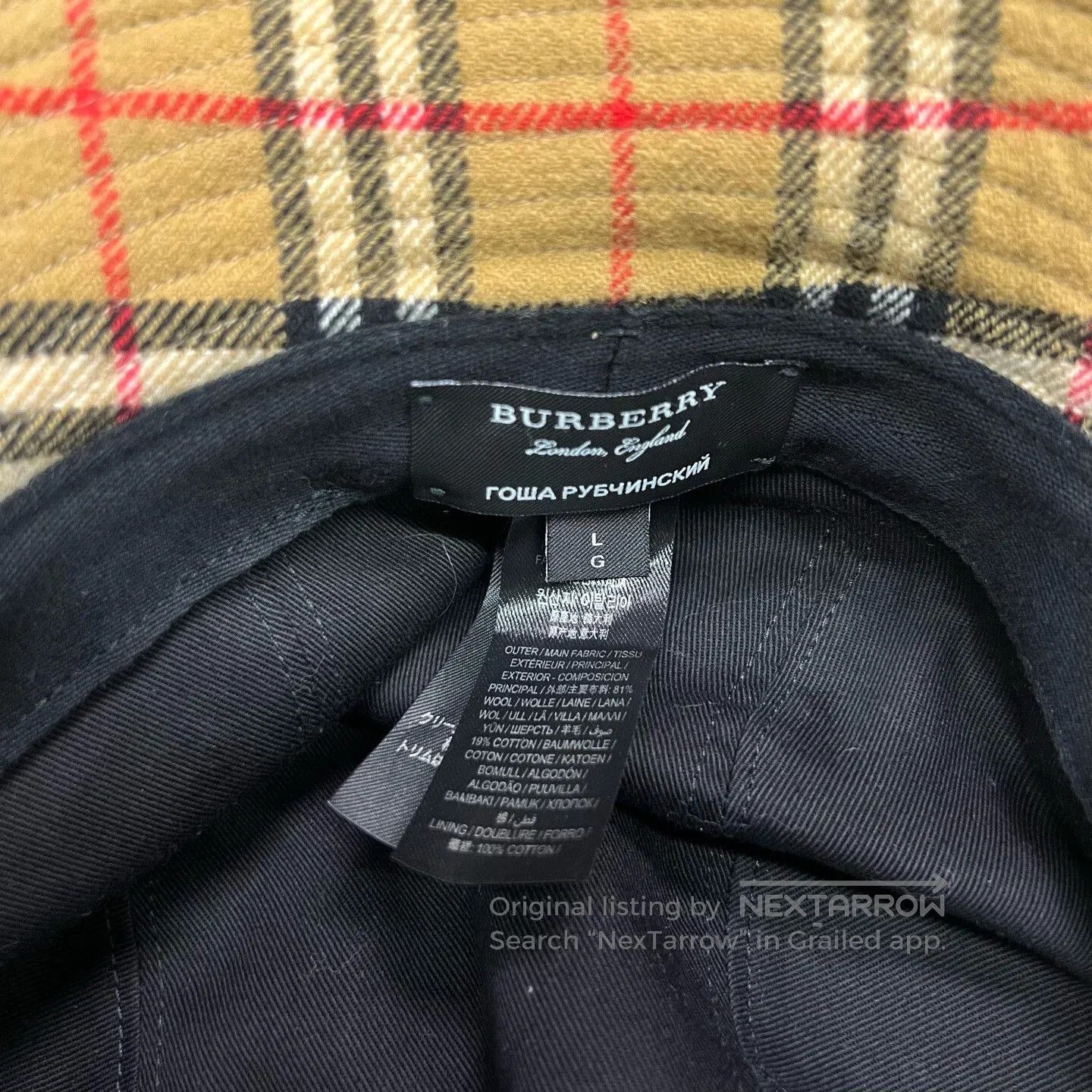 Burberry Burberry Check Bucket Hat. Size ONE SIZE - 3 Thumbnail