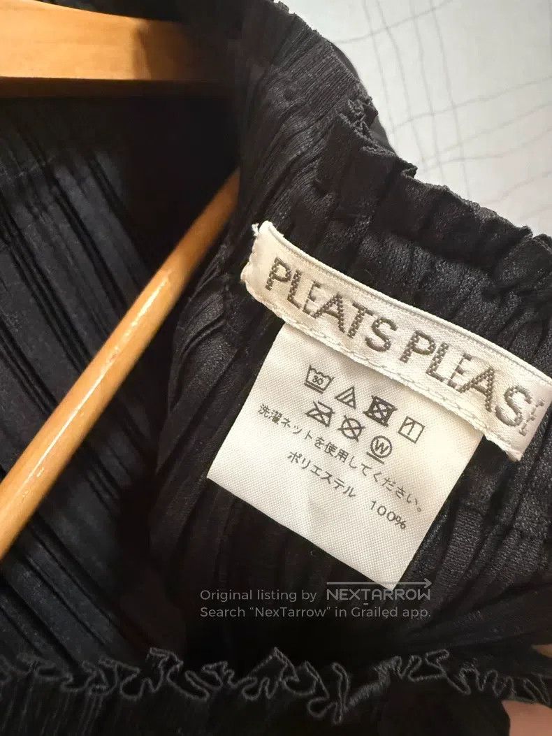 Issey Miyake Issey Miyake Black Pleated Straight-Leg Casual Pants Size 25" / US 0 / IT 36 - 4 Thumbnail