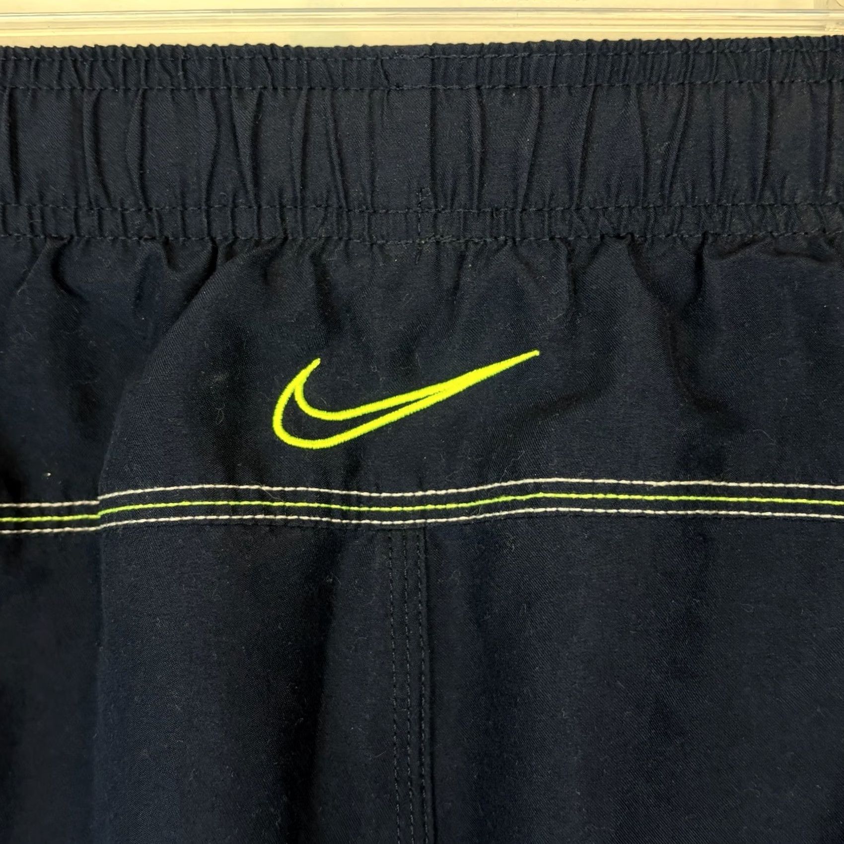 Nike Nike Swim Trunks Bottom XXL Navy Blue Lined Drawstring 90s Beach Mens Size ONE SIZE - 5 Thumbnail