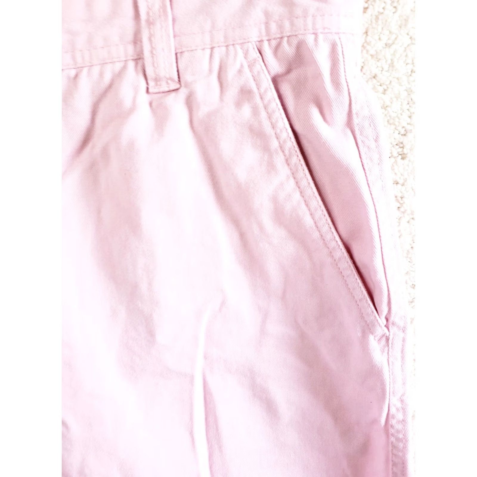 Izod IZOD Saltwater Shorts Men 34x9 Pink Regular Fit Flat Front 9" Inseam Casual Cotton Chino Zip Belt Loops Logo Stretch Vintage? No Size US 34 / EU 50 - 4 Thumbnail