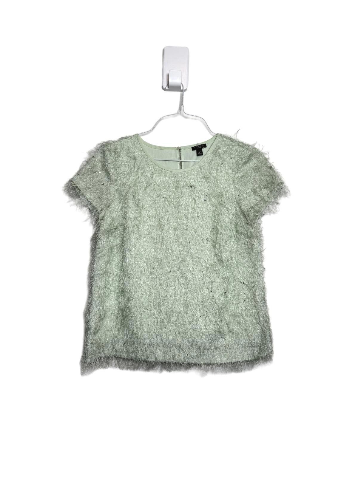 Ann Taylor Ann Taylor Fluffy Furry Green Top Size S / US 4 / IT 40 - 1 Thumbnail