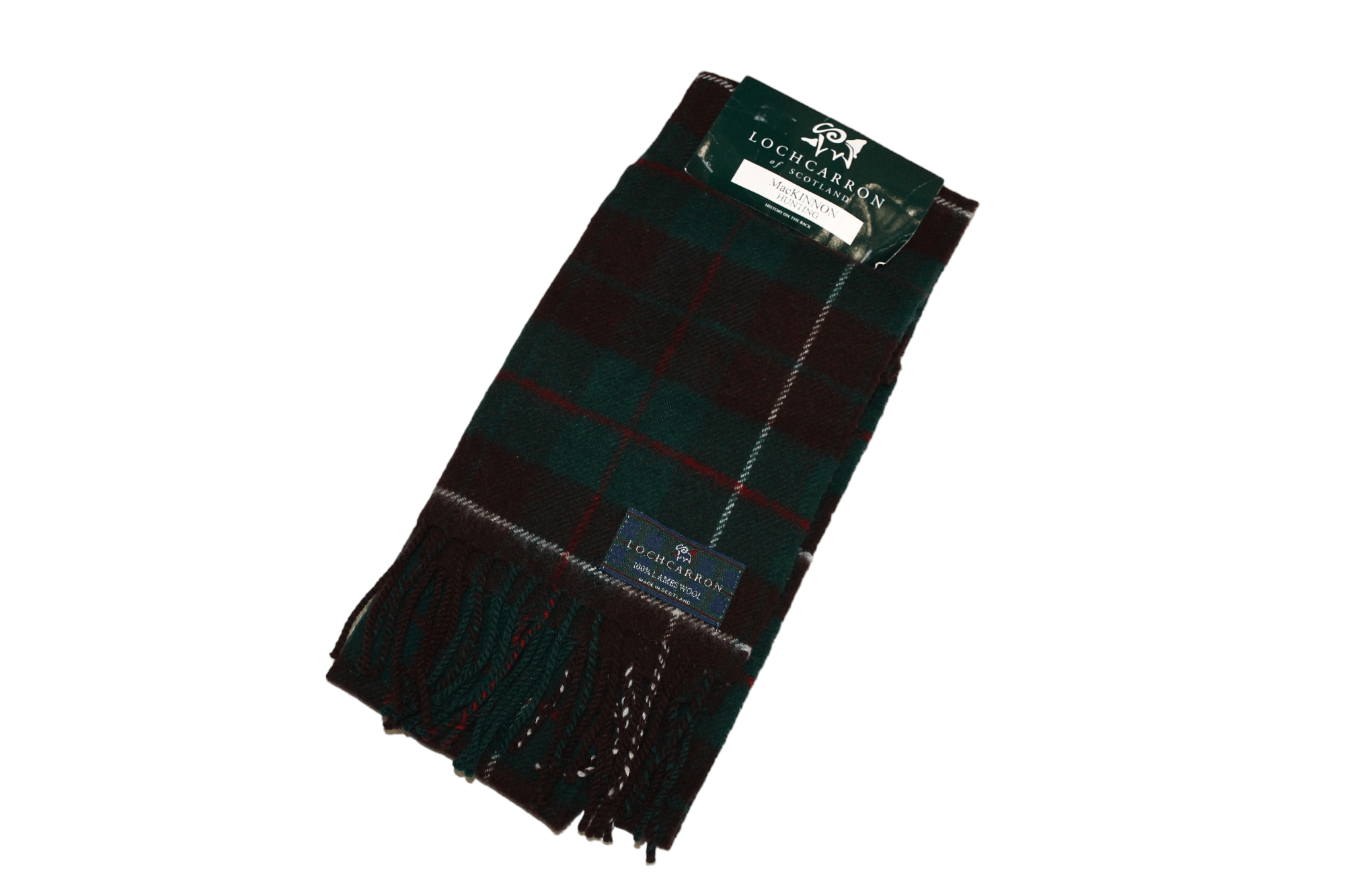 Johnstons Of Elgin VTG🔥Lochcarron MacKinnon Hunting Plaid Lambswool Scarf Size ONE SIZE - 5 Thumbnail