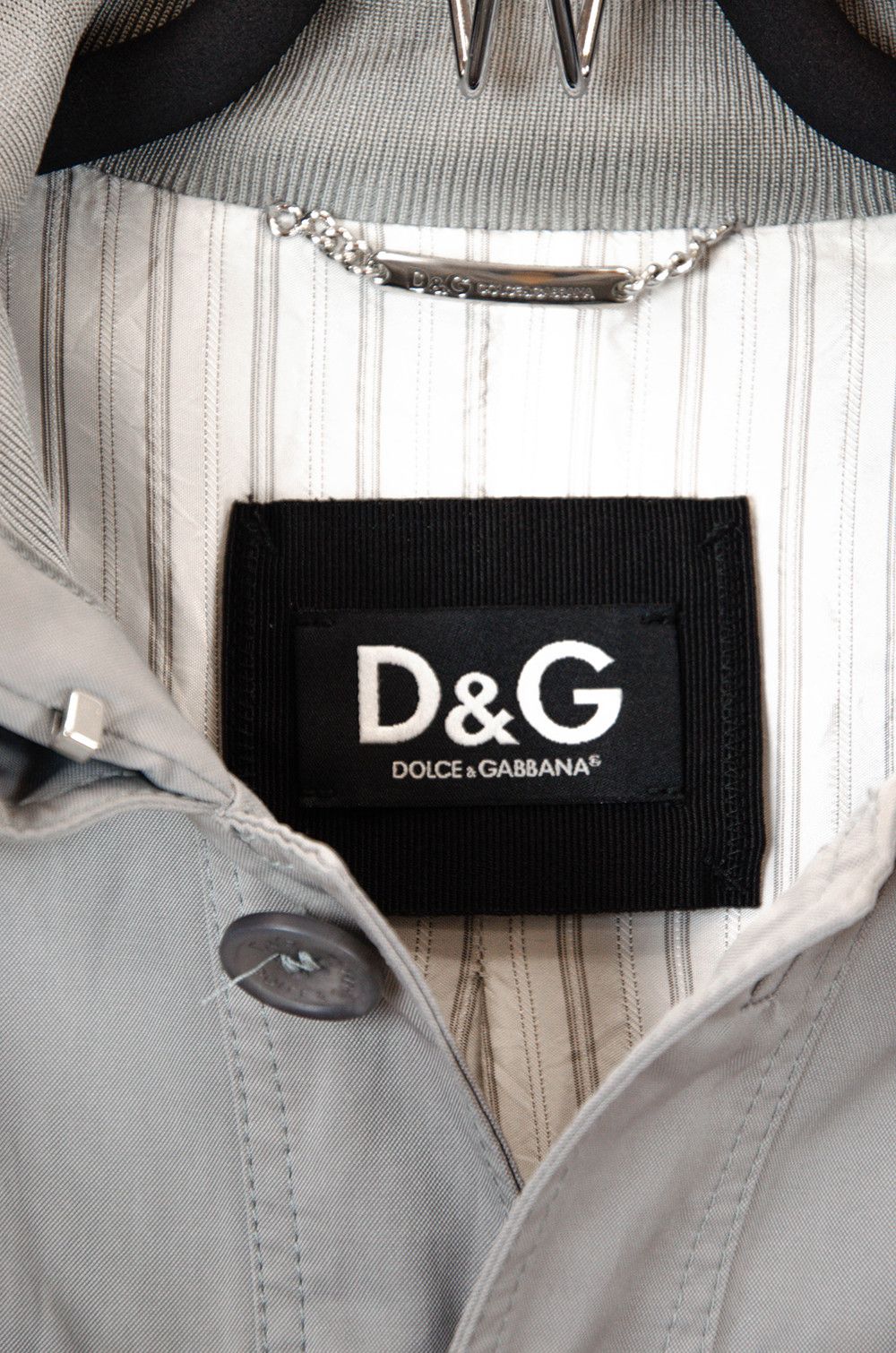 Dolce & Gabbana Dolce & Gabbana Grey Cotton Jacket IT48 Size US M / EU 48-50 / 2 - 11 Thumbnail
