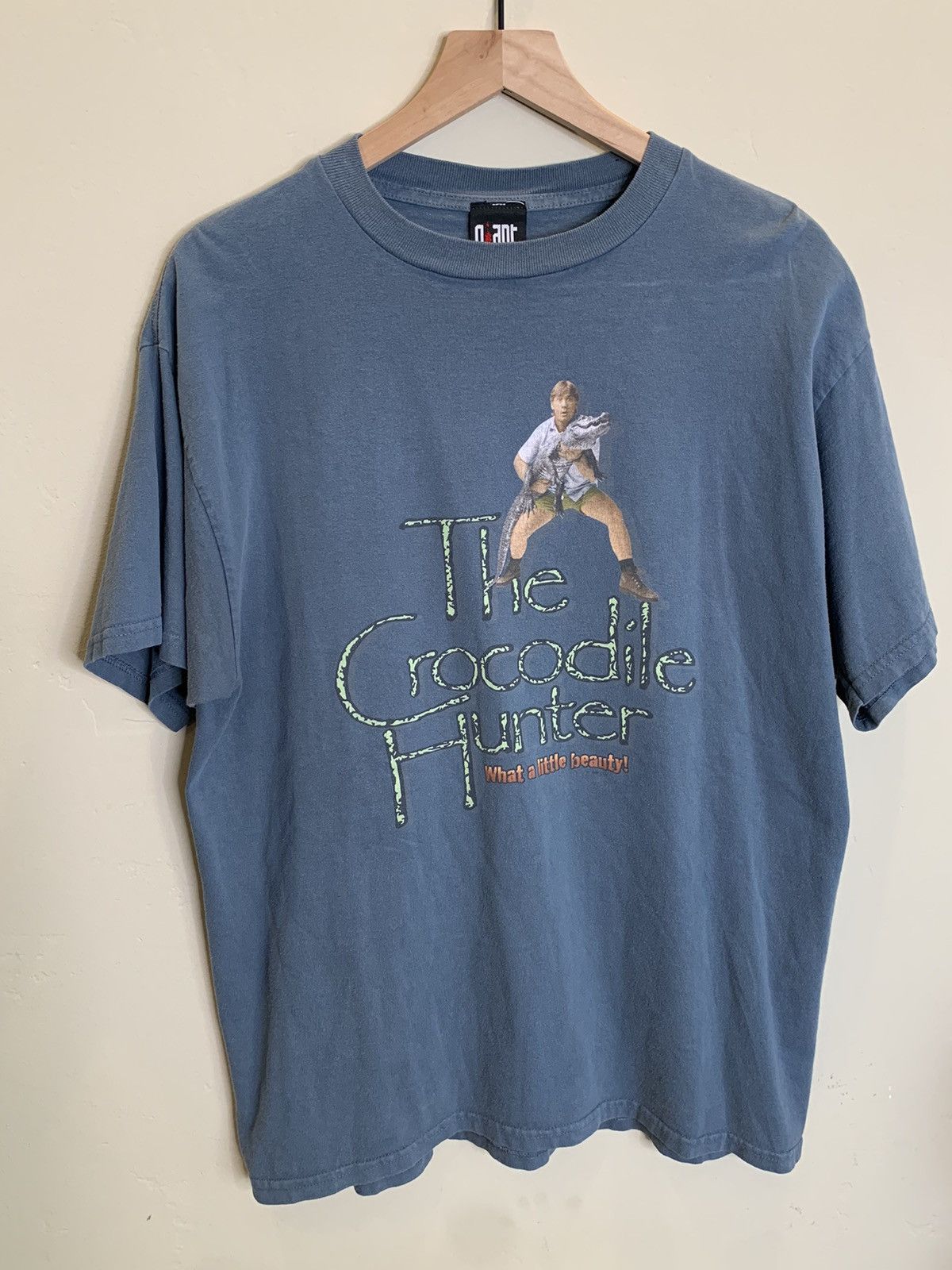 Giant *RARE* Vintage 1999 Crocodile Hunter Steve Irwin Giant Shirt Size US L / EU 52-54 / 3 - 1 Thumbnail
