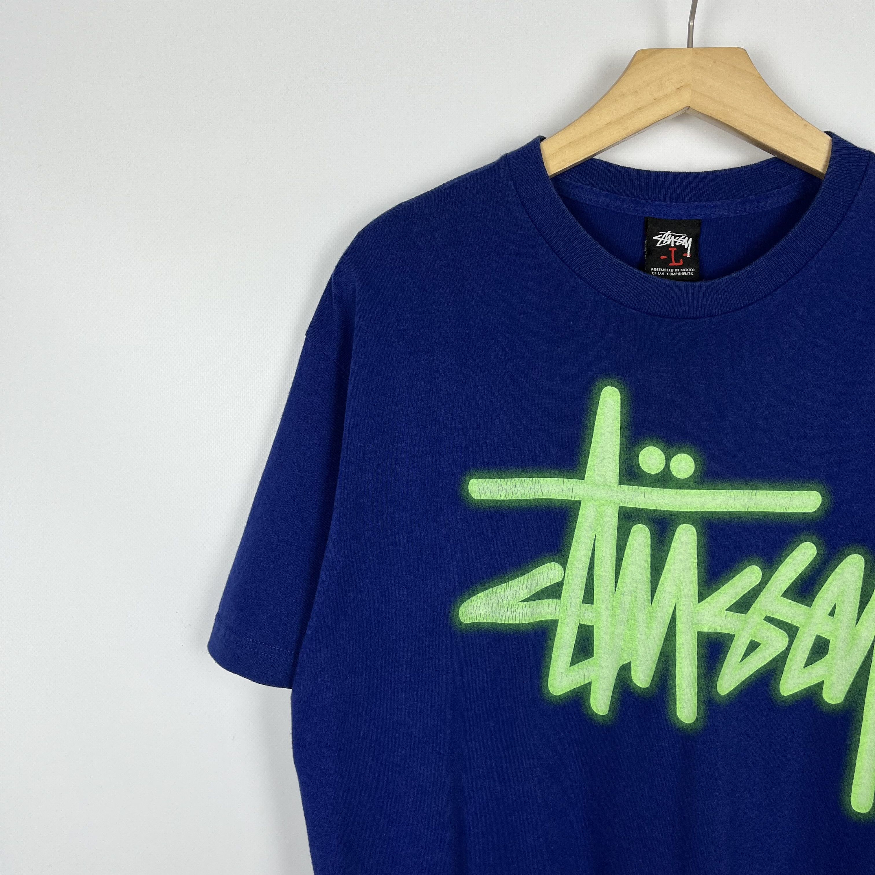 Stussy Vintage Stussy Acid Neon Graffiti Big Logo T Shirt 2000’s Size US L / EU 52-54 / 3 - 5 Thumbnail