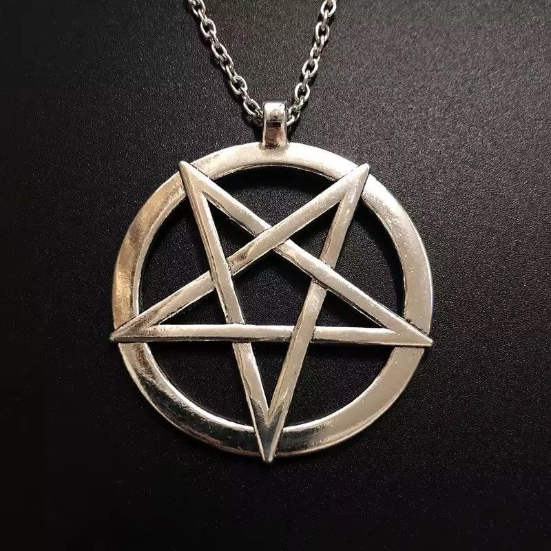 Jewelry Inverted Pentagram Pendant Necklace Size ONE SIZE - 3 Thumbnail