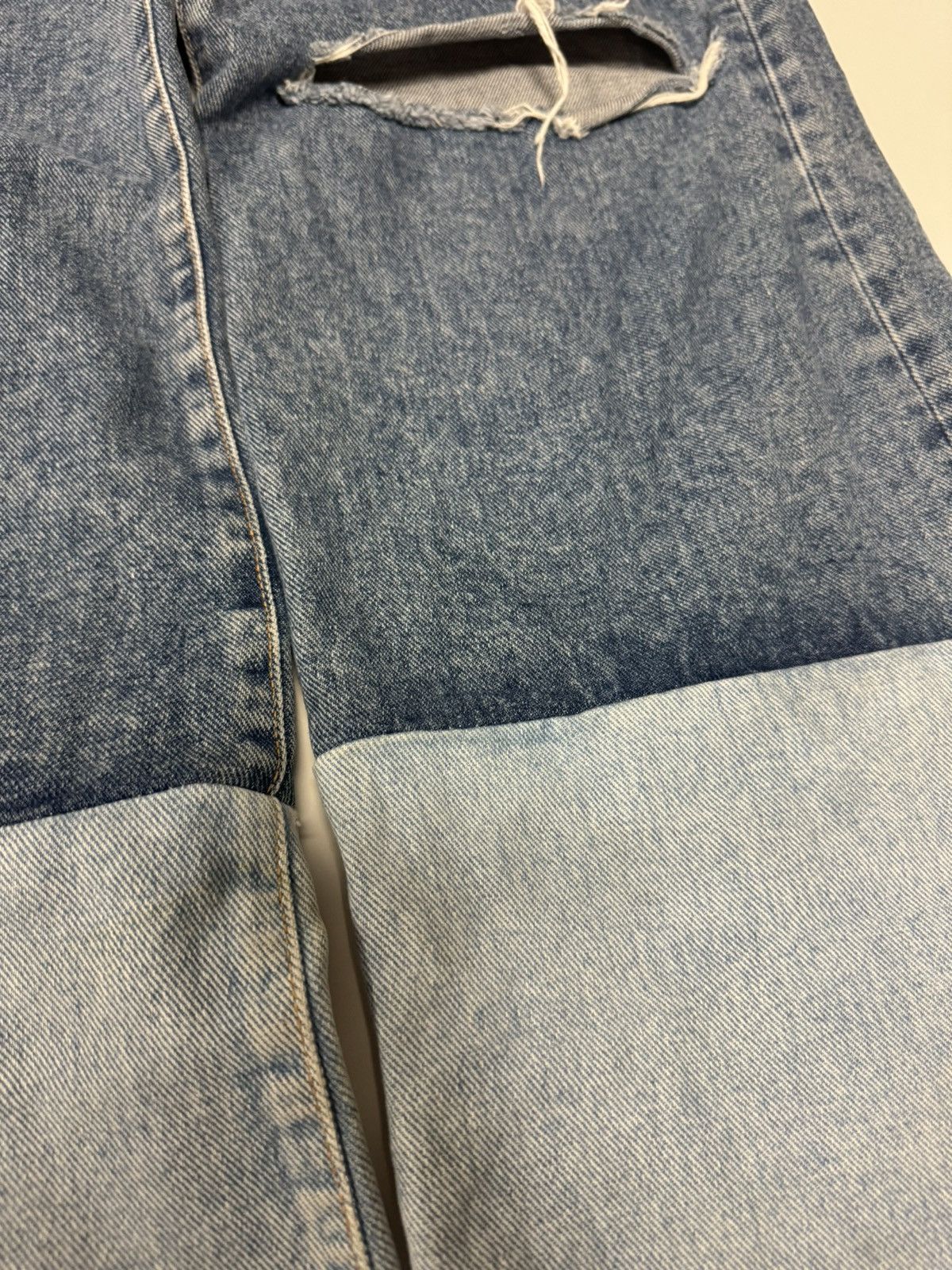 Simon Miller Simon Miller Wide Leg Split Wash Denim Size US 30 / EU 46 - 7 Thumbnail