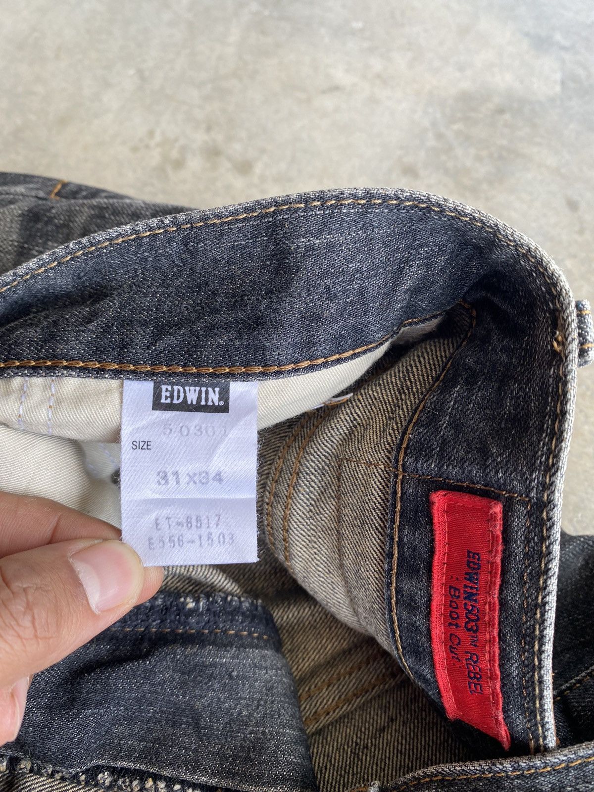 Edwin Flare Jeans Edwin 503 Rebel Boot Cut Denim Vintage Size US 31 - 13 Thumbnail