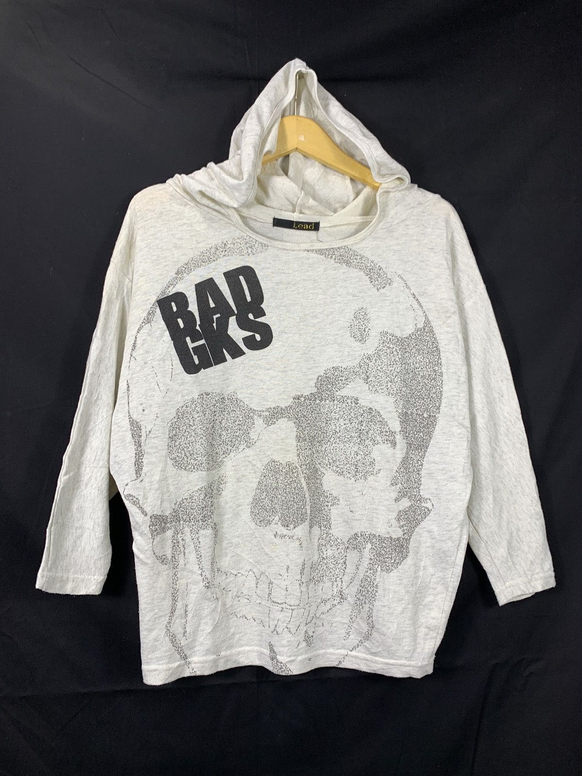 If Six Was Nine × Japanese Brand × Le Grande Bleu (L.G.B.) Sick Skull Gothic punk Big face Hoodie Badgks Punk Style Size US M / EU 48-50 / 2 - 1 Thumbnail