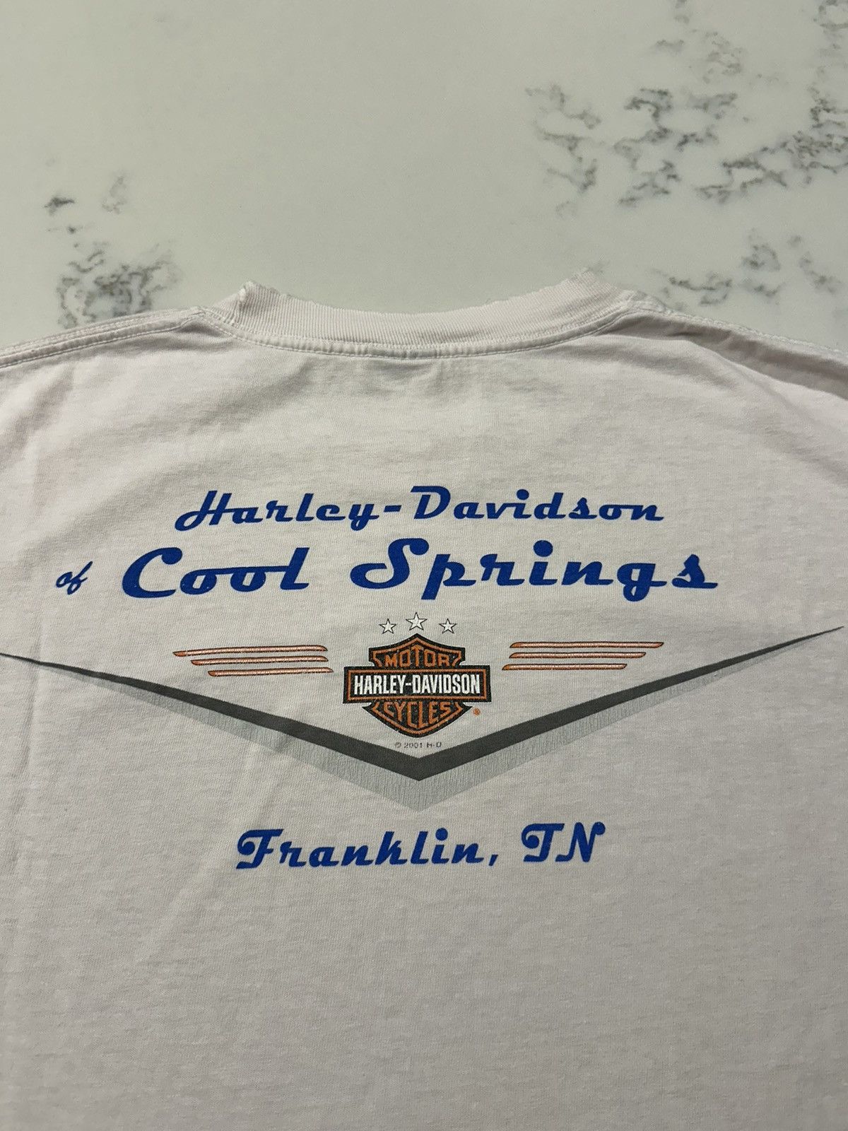 Harley Davidson × Vintage Vintage 2001 Y2K Harley Davidson T-Shirt Size XL Franklin TN Size US XL / EU 56 / 4 - 4 Thumbnail