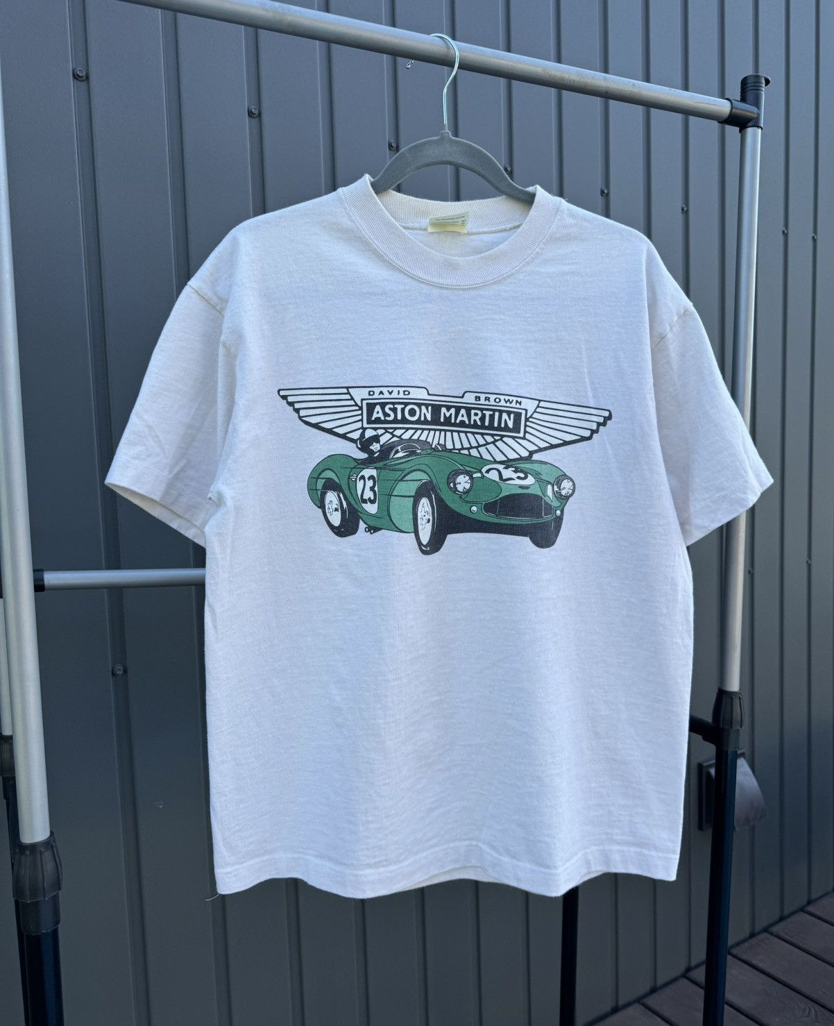 Ford Aston Martin 90s Vintage David Brown Racing Tee Streetwear Size US XL / EU 56 / 4 - 1 Thumbnail