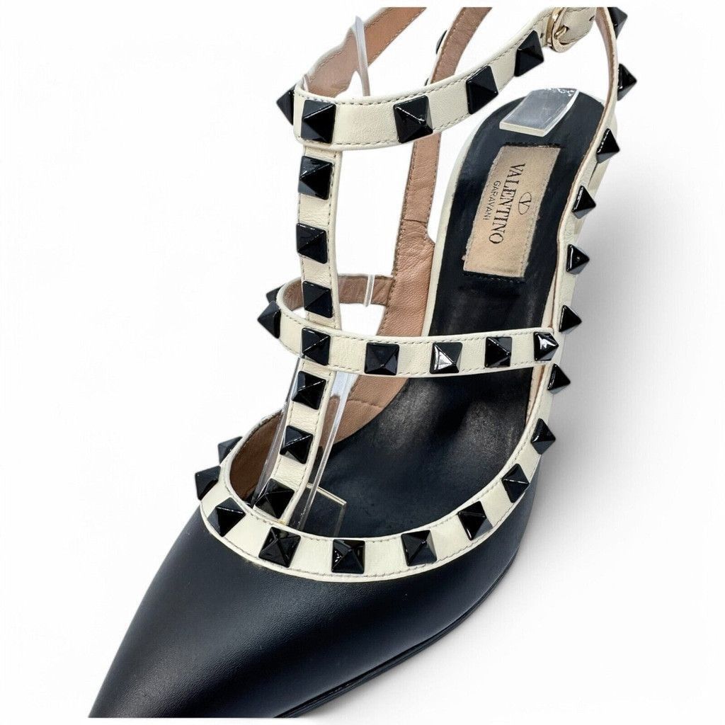 Valentino Valentino Rockstud Ankle Strap 100mm Pumps 36.5 Leather Size US 6.5 / IT 36.5 - 9 Thumbnail