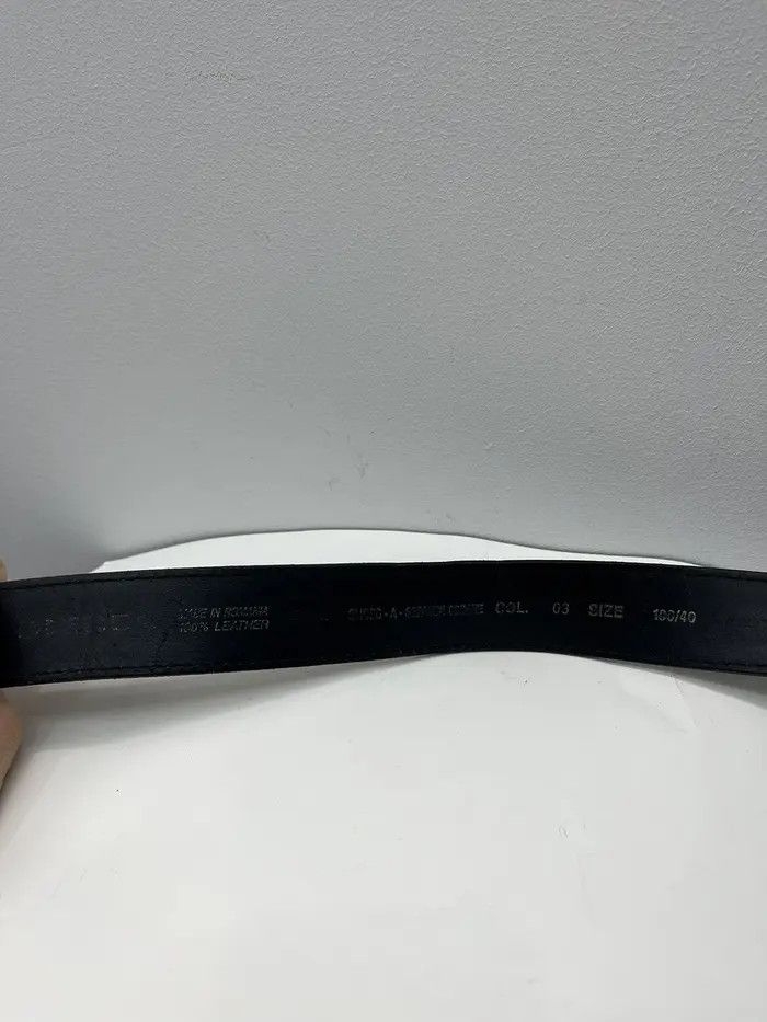 Diesel Vintage Diesel Buckle Logo Leather Belt Size 36 - 4 Thumbnail