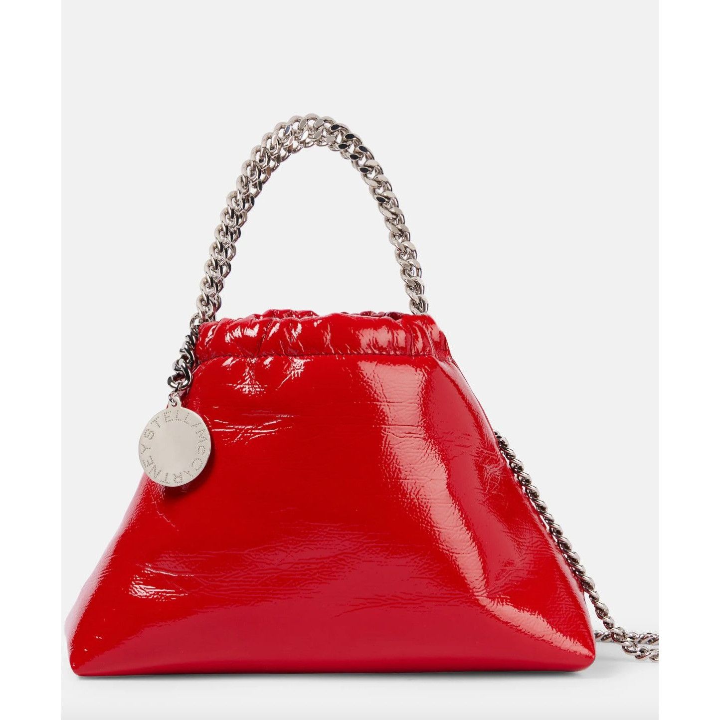 Red patent leather stella mccartney falabella crossbody pouc