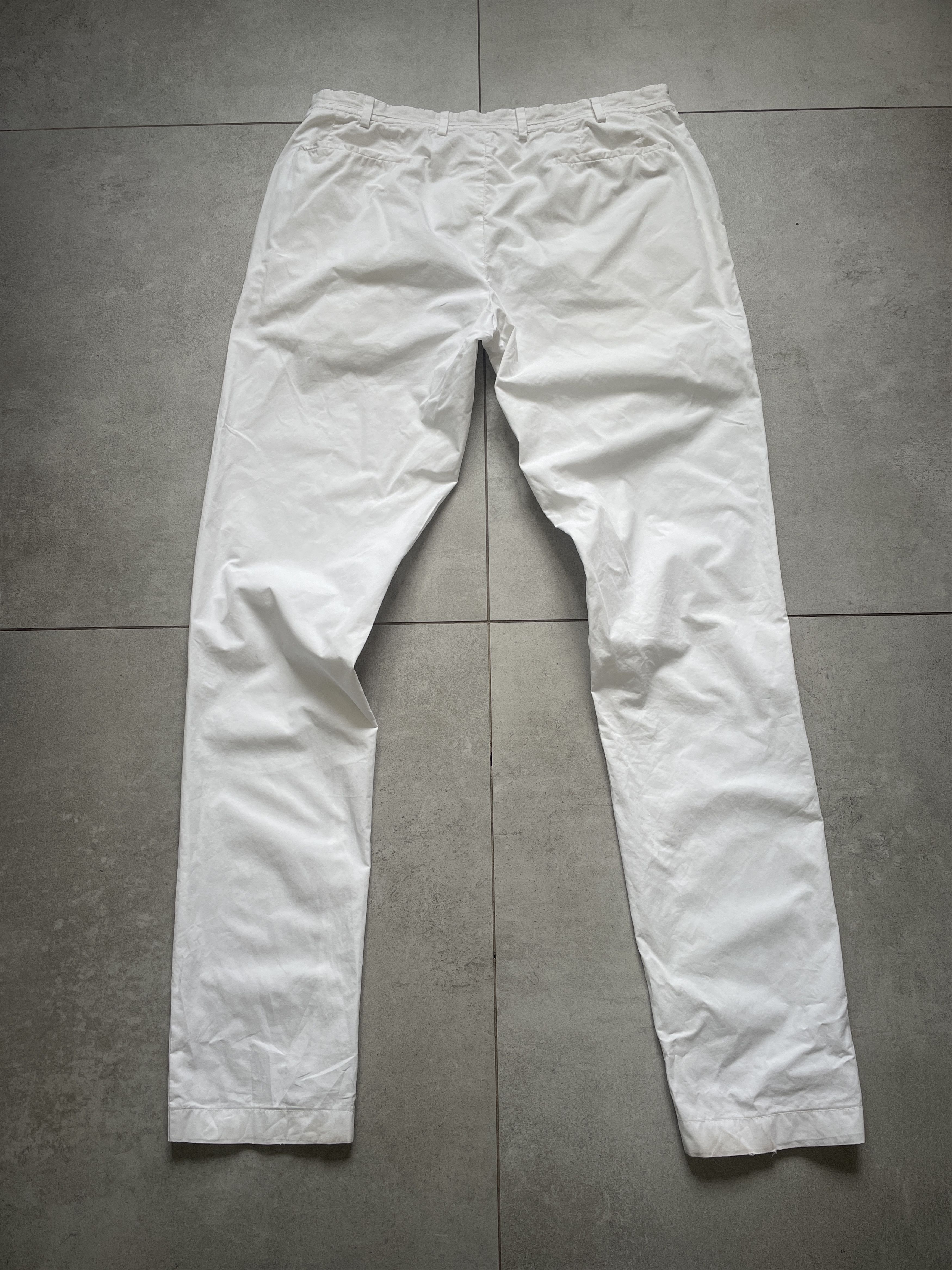 Prada Y2K PRADA MILANO WHITE SLIM FIT CHINO TROUSERS Size US 34 / EU 50 - 1 Thumbnail