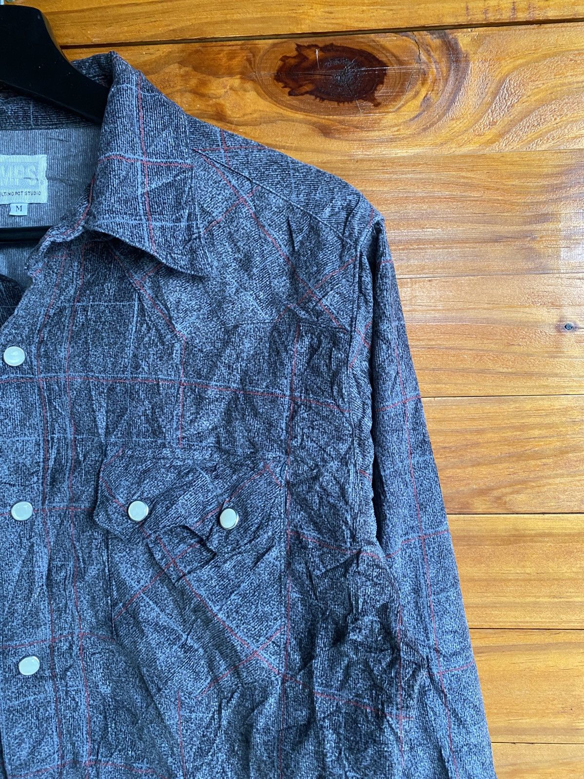 Japanese Brand Vintage MPS Japanese Cotton Check Shirt Plaid Button-Up Size US M / EU 48-50 / 2 - 7 Thumbnail