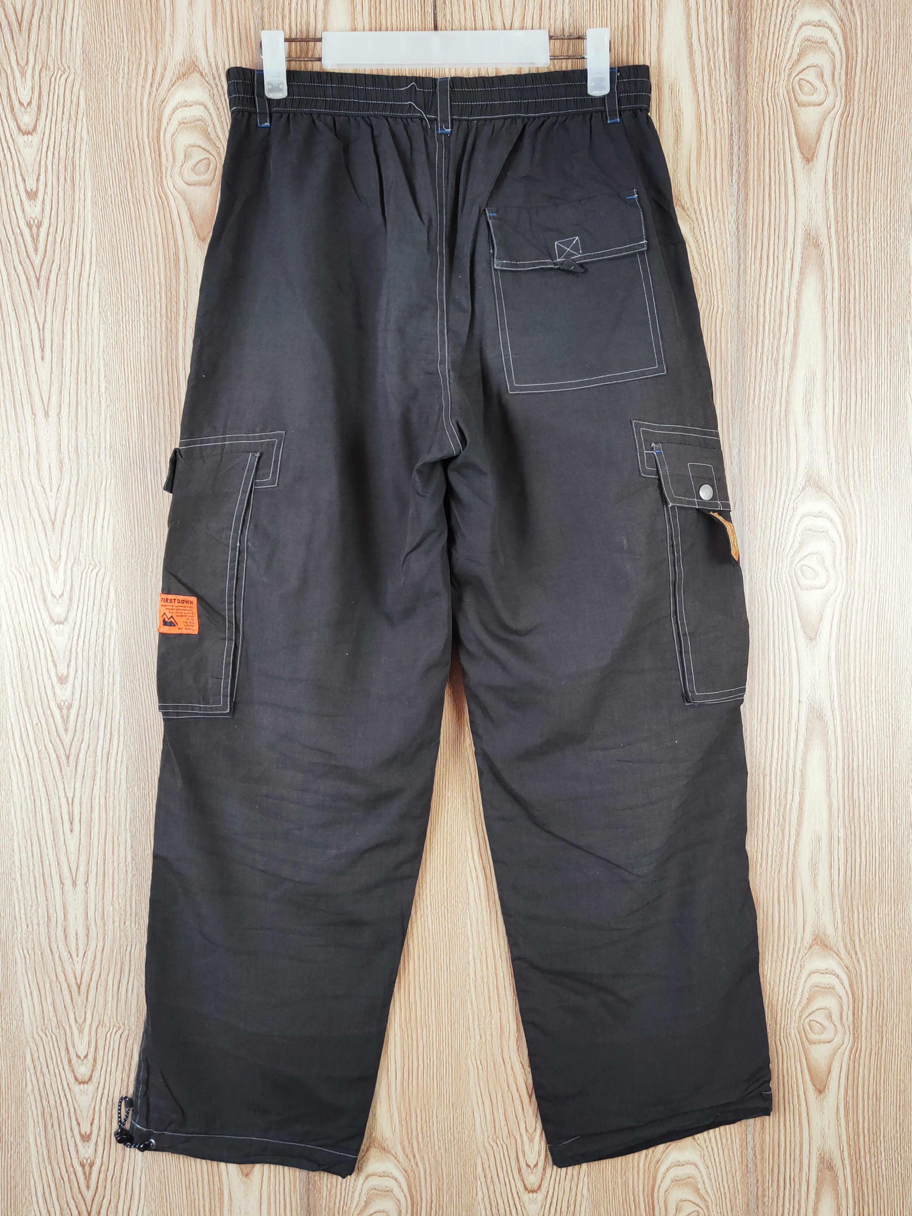 Japanese Brand First Down Black Multipocket Sweatpants #W627 Size US 31 - 7 Thumbnail