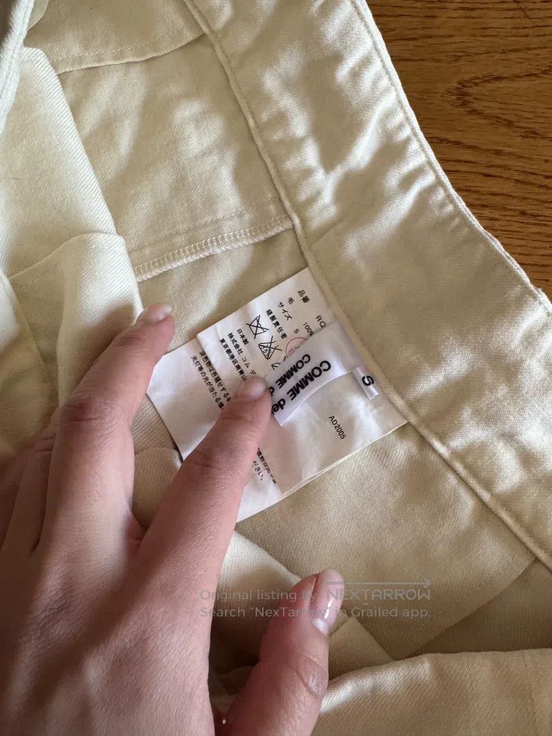 Other Comme Des Garcons size S White half skirt Size 23" - 3 Thumbnail