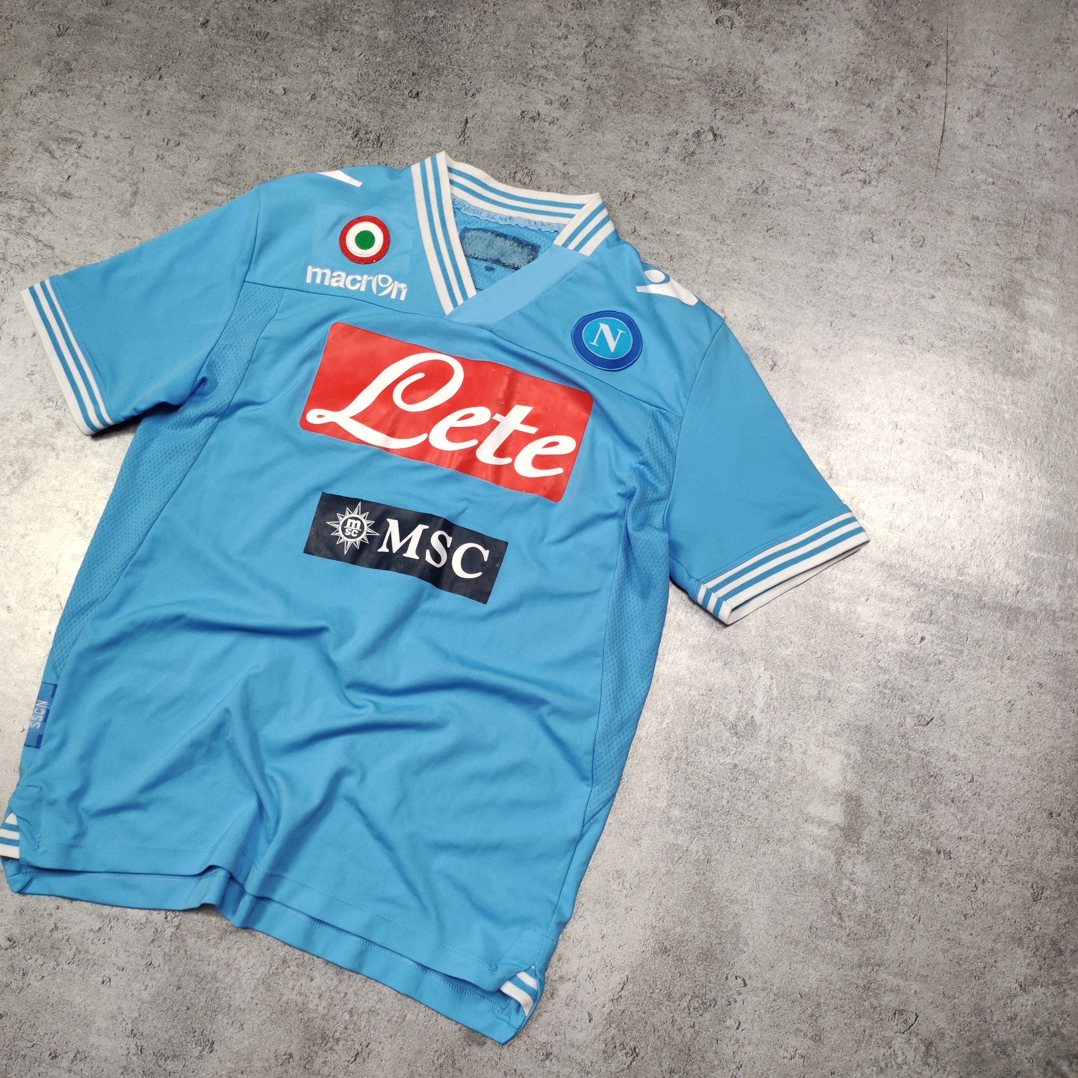 Vintage RARE Vintage 2011 Napoli FC Football #7 El Capitan Jersey Size US S / EU 44-46 / 1 - 2 Thumbnail