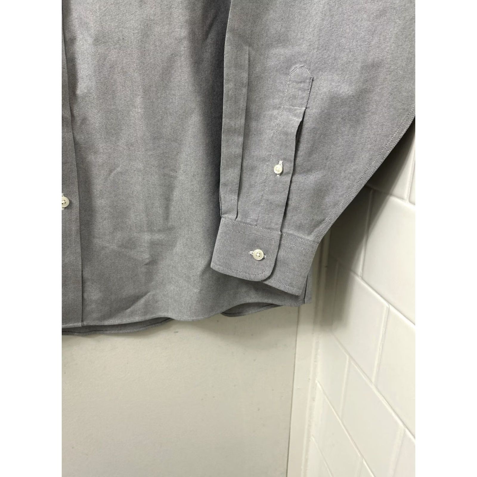 CLOT LL Bean Oxford Cloth Shirt Mens 16 36 Gray Button Down Traditional Fit Dress Shirt 209410 Size US L / EU 52-54 / 3 - 6 Thumbnail