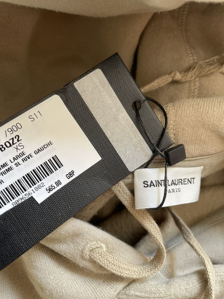 Saint Laurent Paris Saint Laurent Rive Gauche Hoodie Beige Size US XS / EU 42 / 0 - 9 Thumbnail