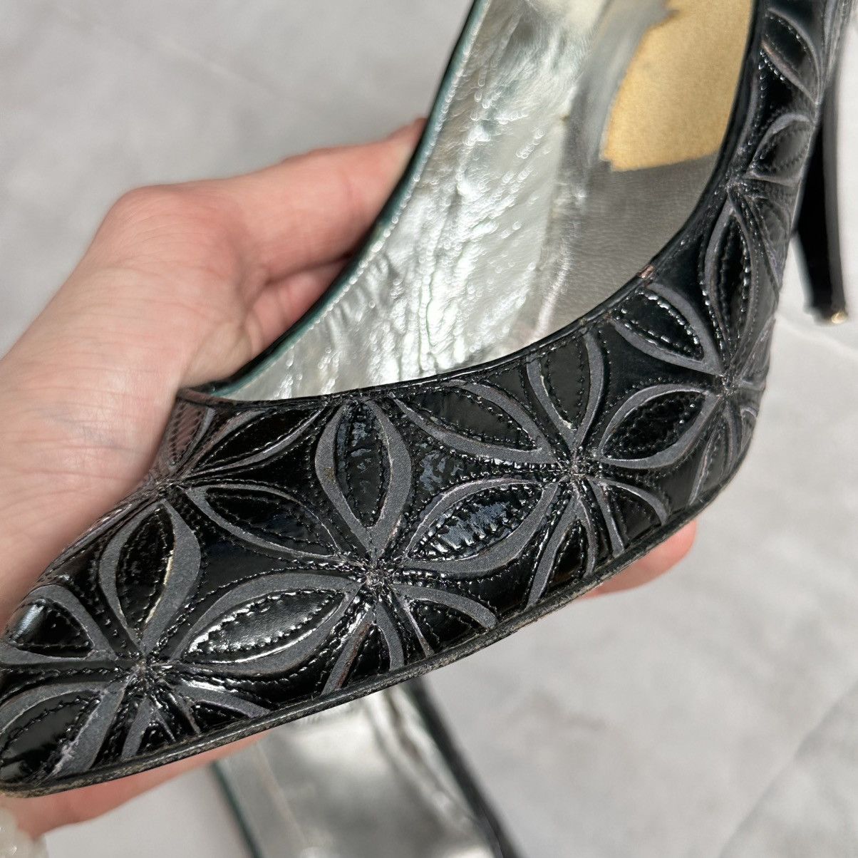 Rene Caovilla Vintage Rene Caovilla Floral Heels Miu Miu Vibe Size US 10 / IT 40 - 21 Thumbnail