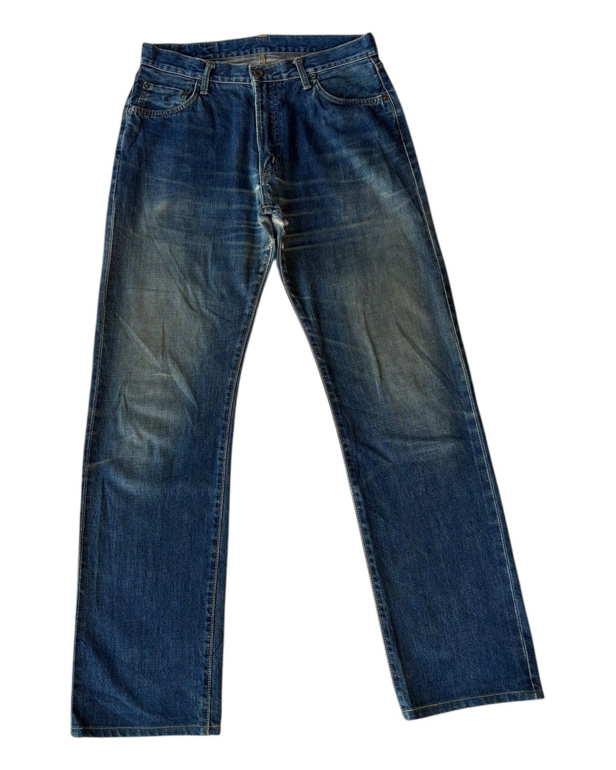 Edwin 🔥EDWIN 505xx SELVEDGE BAGGY JEANS RIPPED DISTRESSED DENIM Size US 33 - 10 Thumbnail