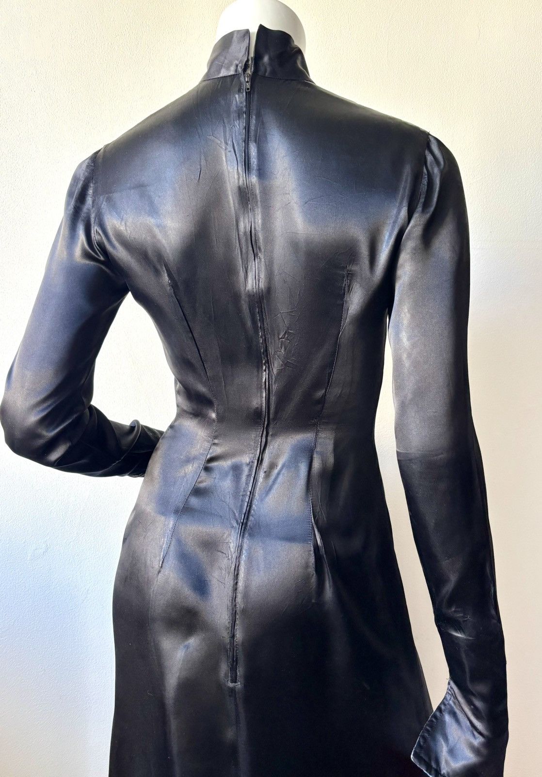 Other Black silk evening dress circa 60’s Size XS / US 0-2 / IT 36-38 - 9 Thumbnail