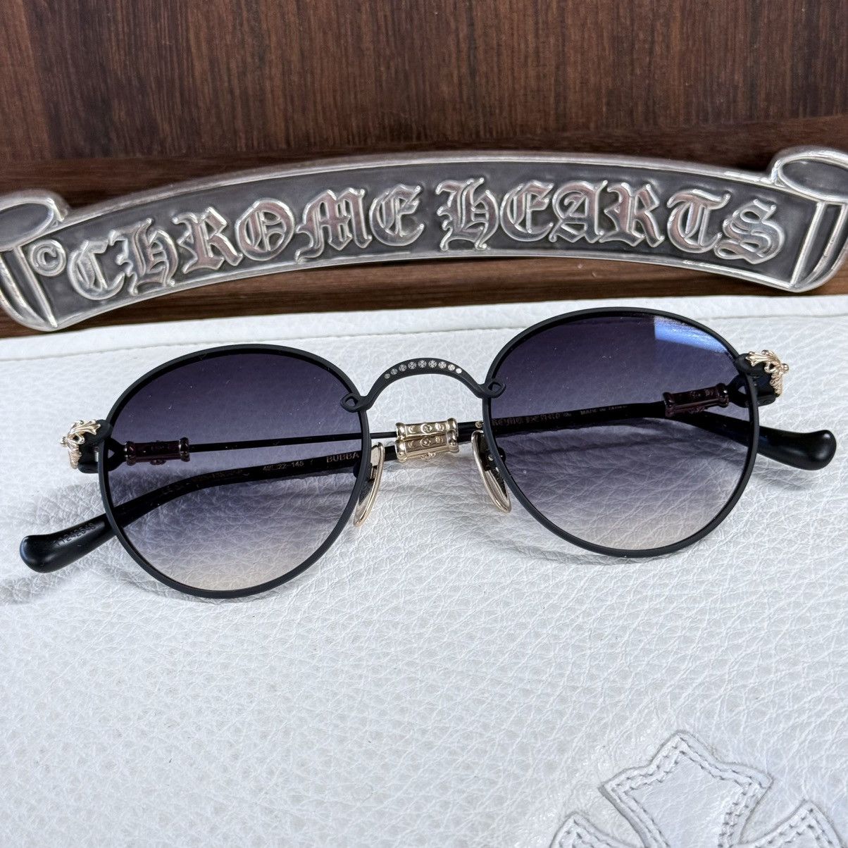 Chrome Hearts Chrome Hearts BUBBA - A 1/1 ‘Dark Triad’ Sunglasses Size ONE SIZE - 1 Thumbnail