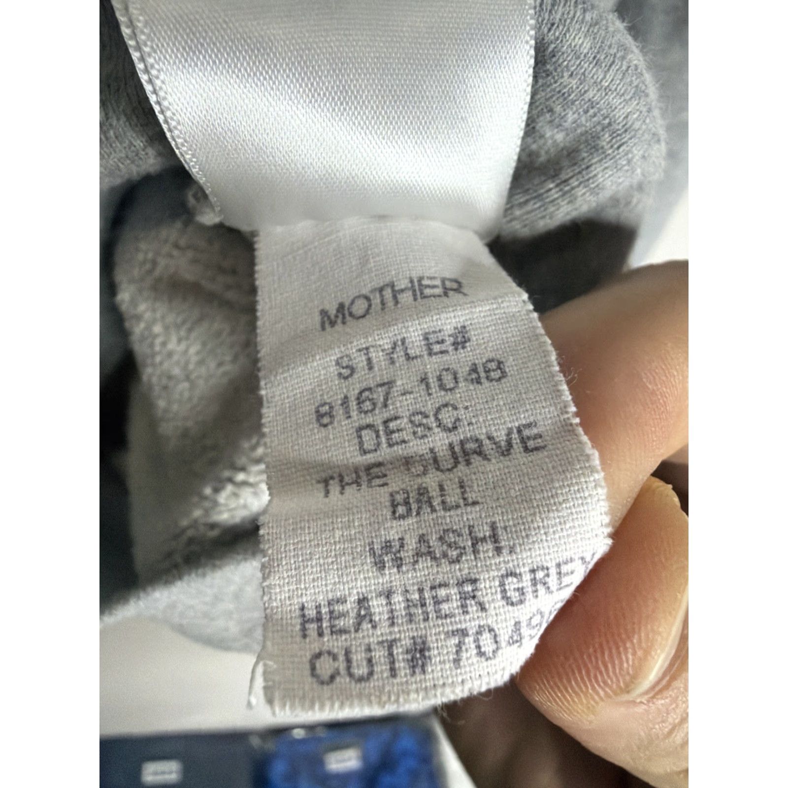 MOTHER Mother Sweatshirt Womens L Gray Fleece Shoulder Pads 80s 90s University US Made Regular Crew Neck Pullover Activewear Shirt Size L / US 10 / IT 46 - 5 Thumbnail