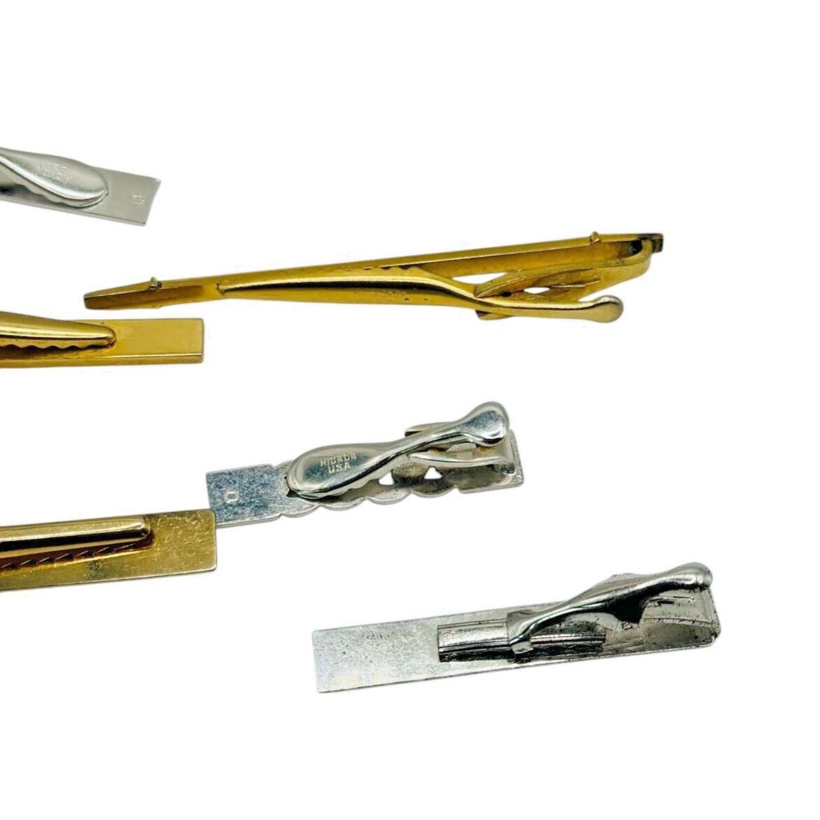 The Unbranded Brand Lot of 6 VNTG Tie Clips Foster, Anson, Hickok Men's Jewelry Size ONE SIZE - 6 Thumbnail
