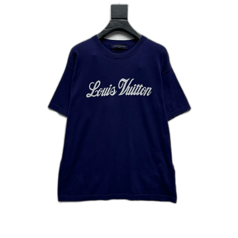 Louis Vuitton Louis Vuitton Embroidered Logo Knit T-Shirt - dmc Size M / US 6-8 / IT 42-44 - 1 Thumbnail