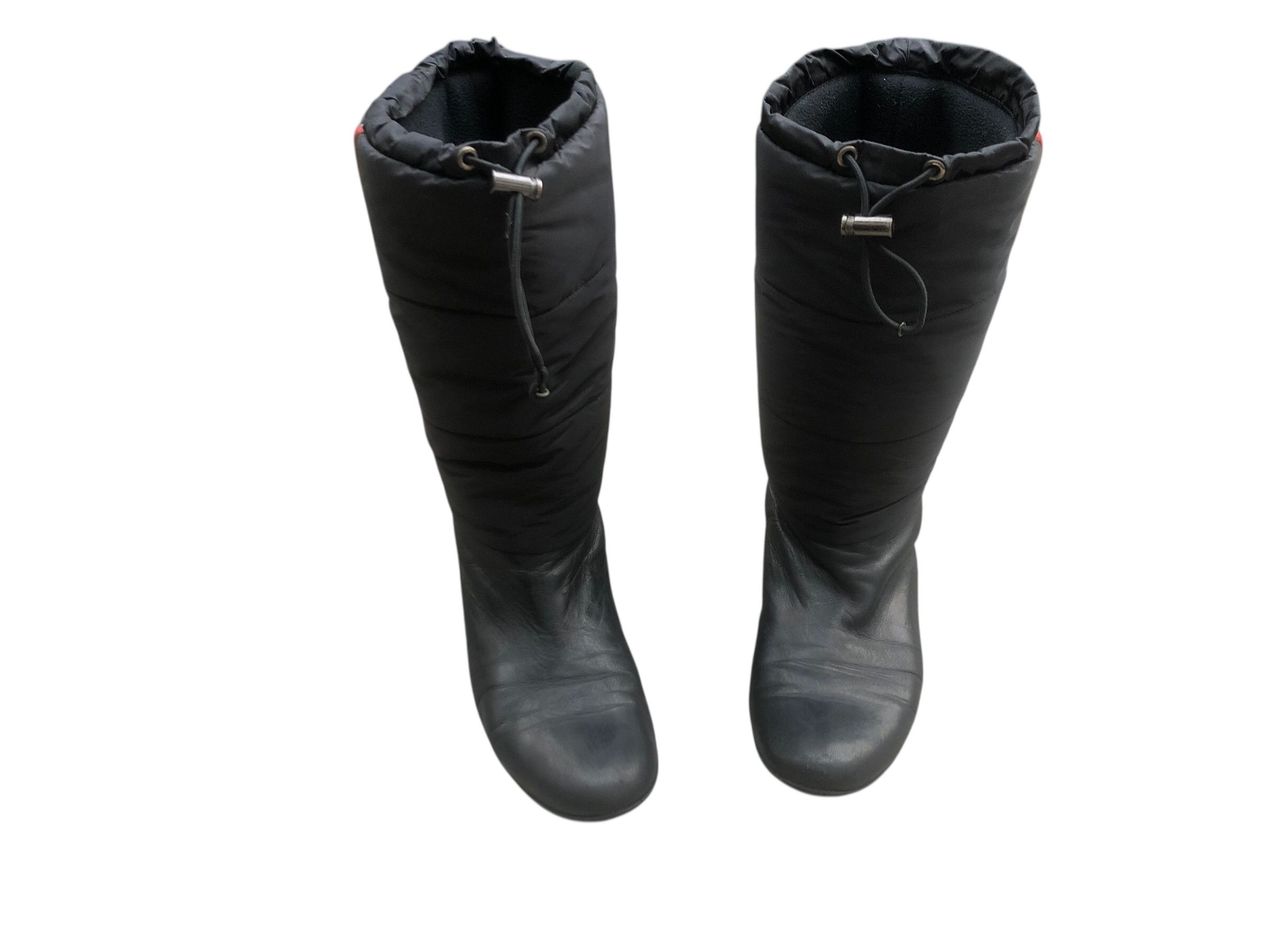 Prada 🔥Vintage PRADA Sport Knee-High Leather Snow Boots Archive Size US 8.5 / IT 38.5 - 4 Thumbnail