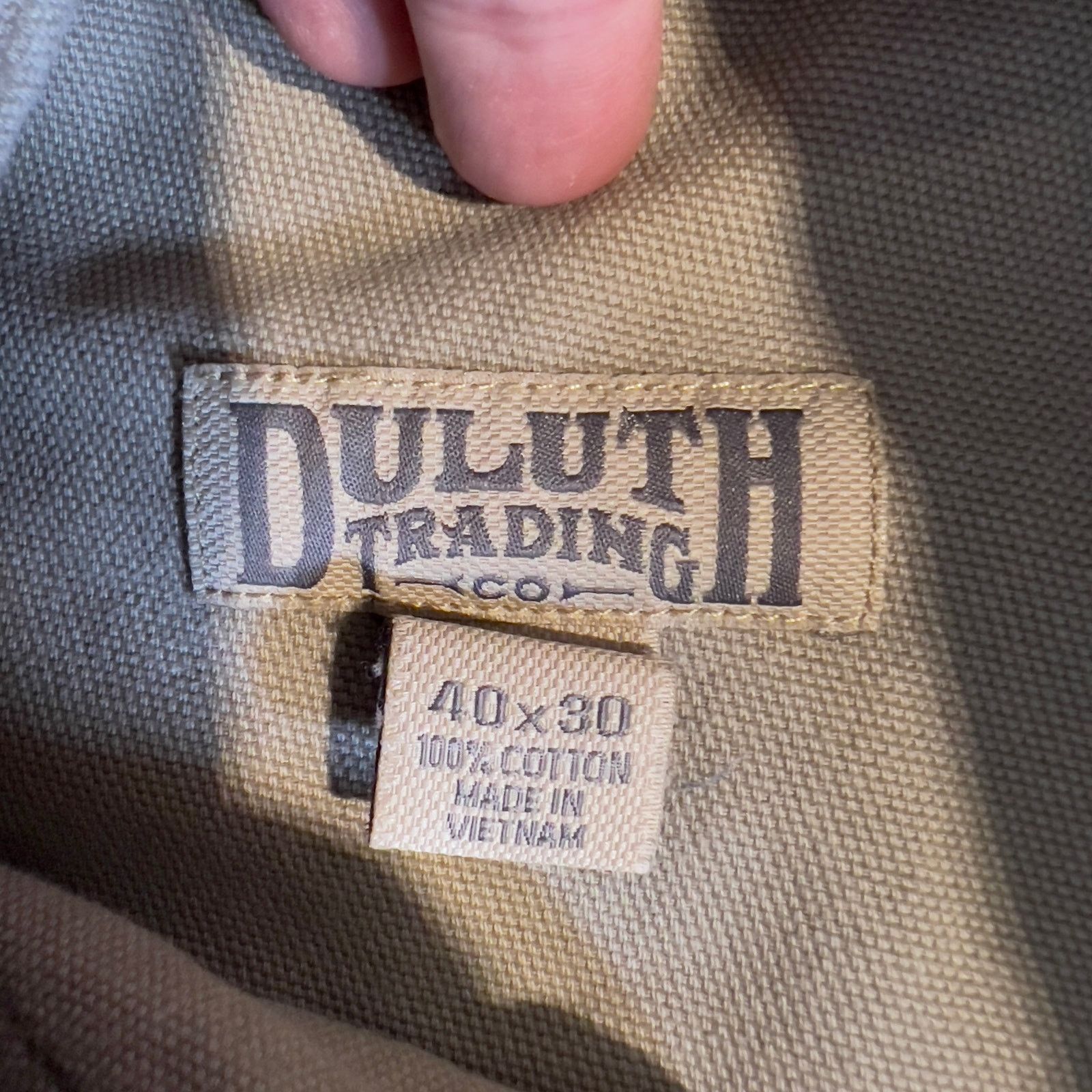 Duluth Trading Company Duluth Trading Co Firehouse Canvas Jeans Mens 40W 30L Gusset Size US 38 / EU 54 - 2 Thumbnail