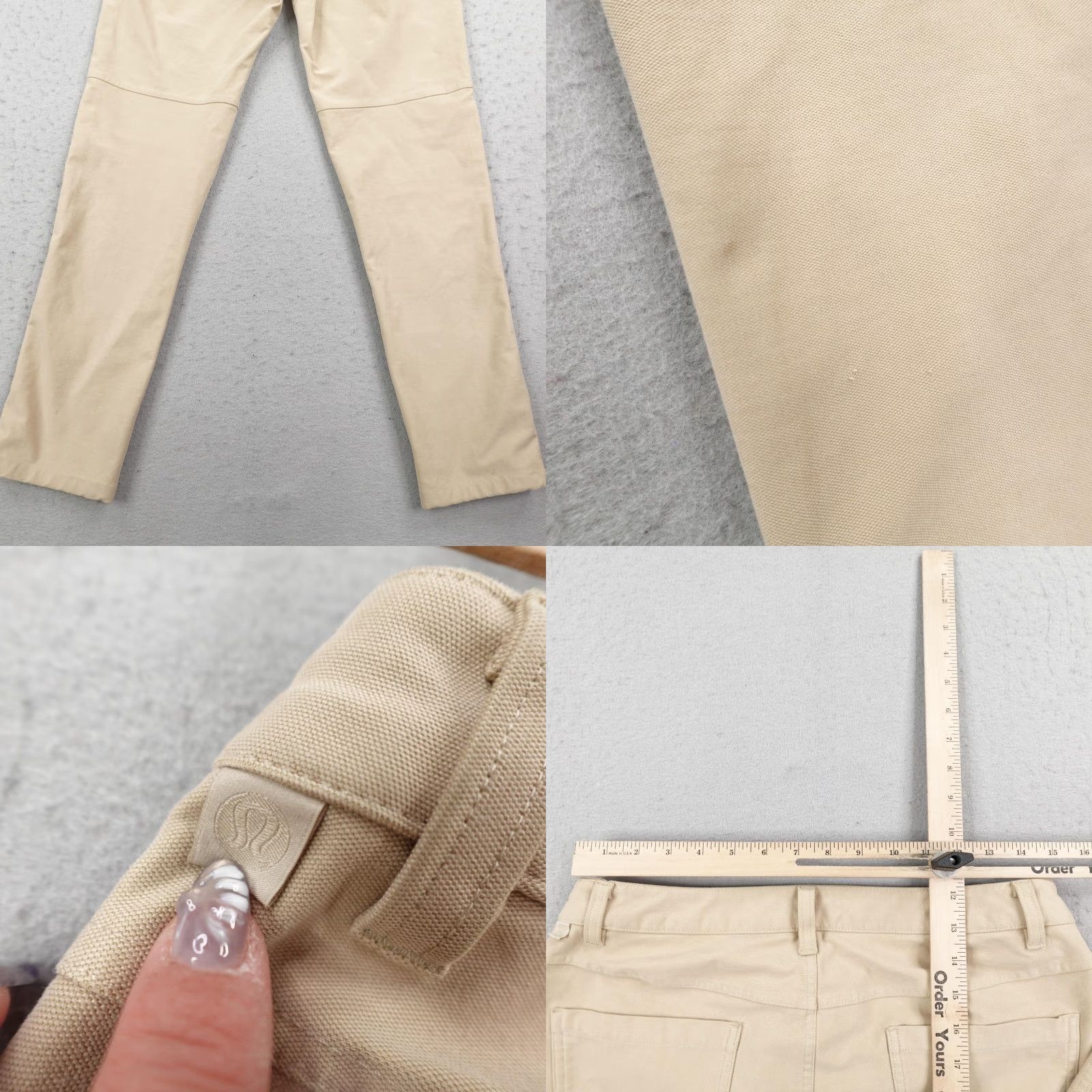 Lululemon Lululemon Pants Mens 31 Khaki Beige ABC Commission Warpstreme Chino Performance Pants Size US 31 - 8 Thumbnail