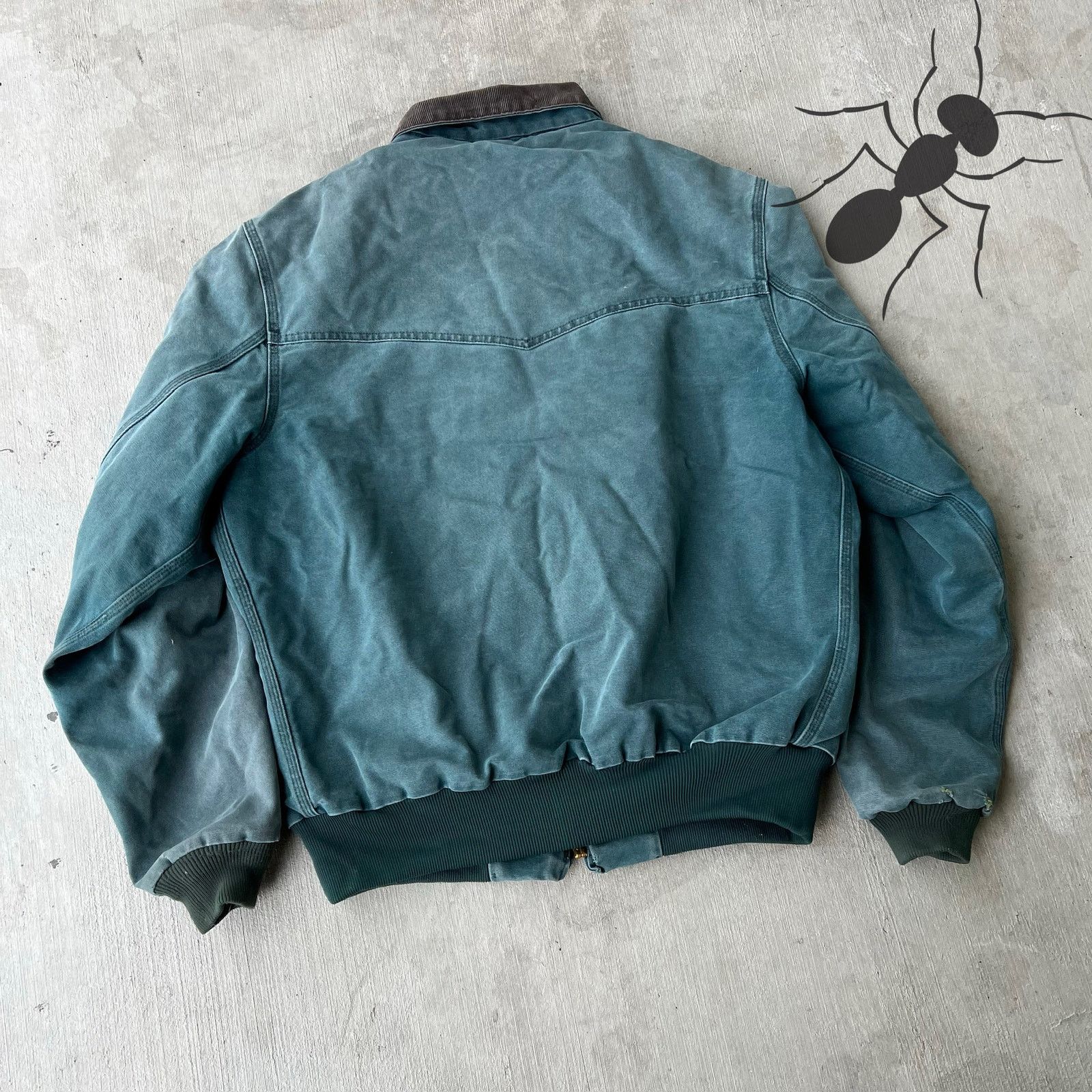 Carhartt × Vintage Carhartt J14 HTG green santa fe work wear jacket Size US XL / EU 56 / 4 - 5 Thumbnail