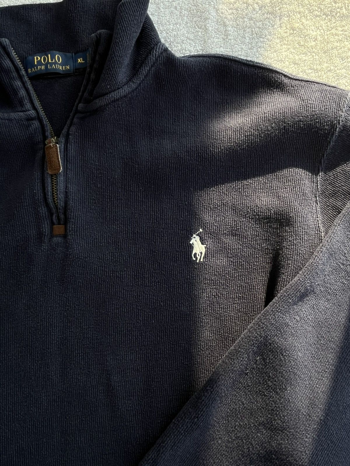 Polo Ralph Lauren Vintage POLO Ralph Lauren 1/4 zip sweater Size US XL / EU 56 / 4 - 4 Thumbnail