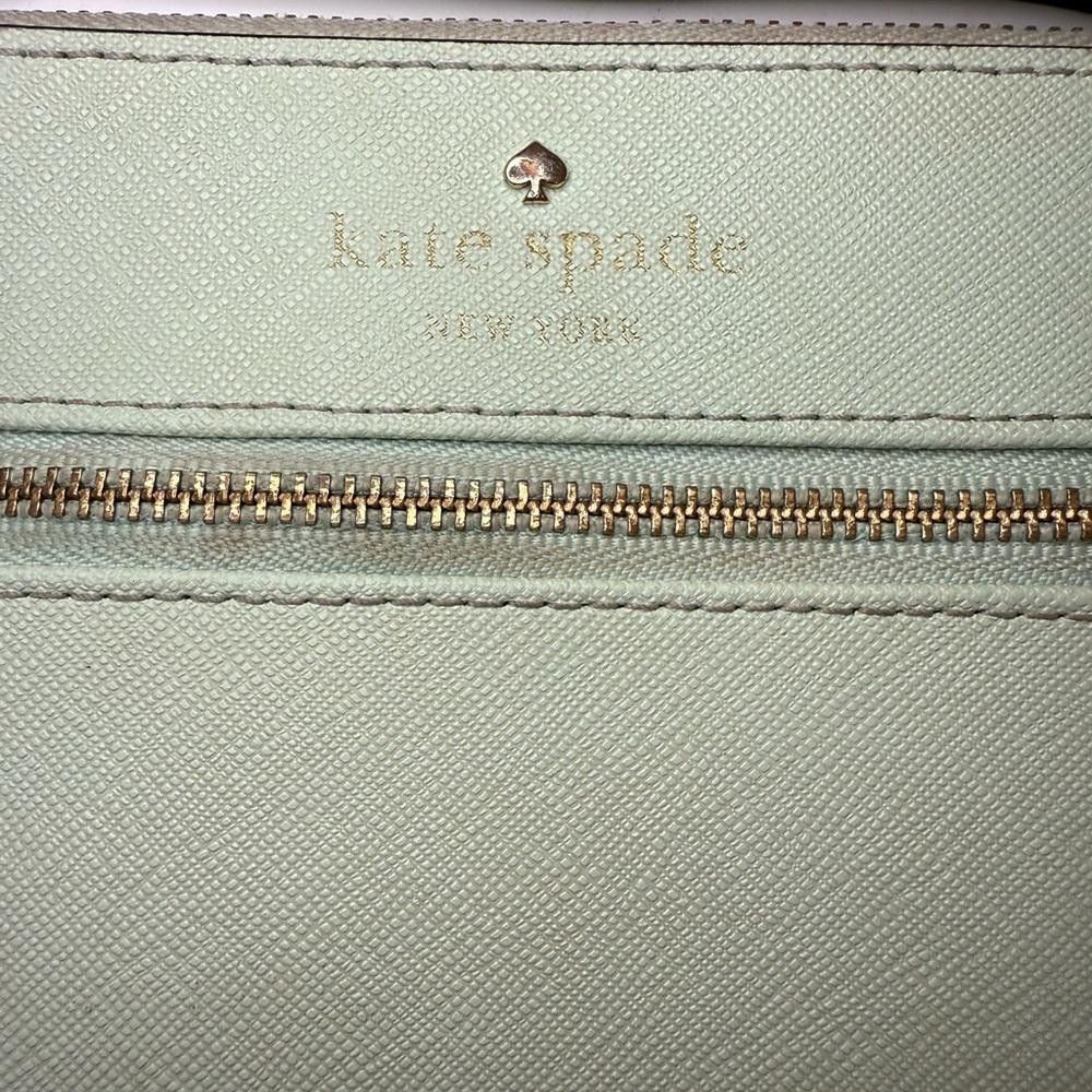 Designer Kate Spade Mikas Pond Bee Wristlet Mint Mojito Green Size ONE SIZE - 3 Thumbnail