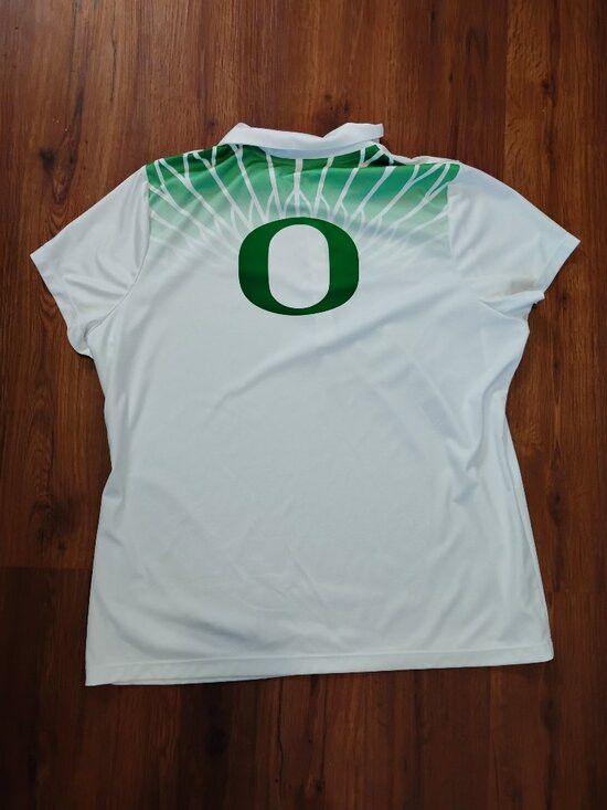 Nike Nike Running Oregon Ducks Polo Shirt Athletic Team Issued Size XL / US 12-14 / IT 48-50 - 4 Thumbnail