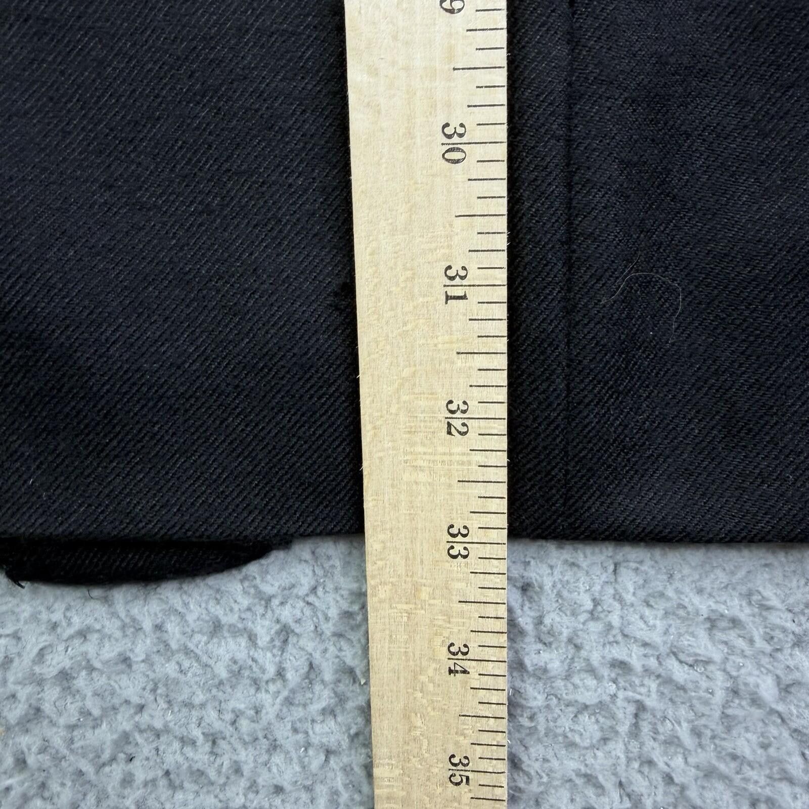 Loro Piana Loro Piana 100% Worsted Italian Cashmere Black Coat 48 Long Size 48L - 8 Thumbnail