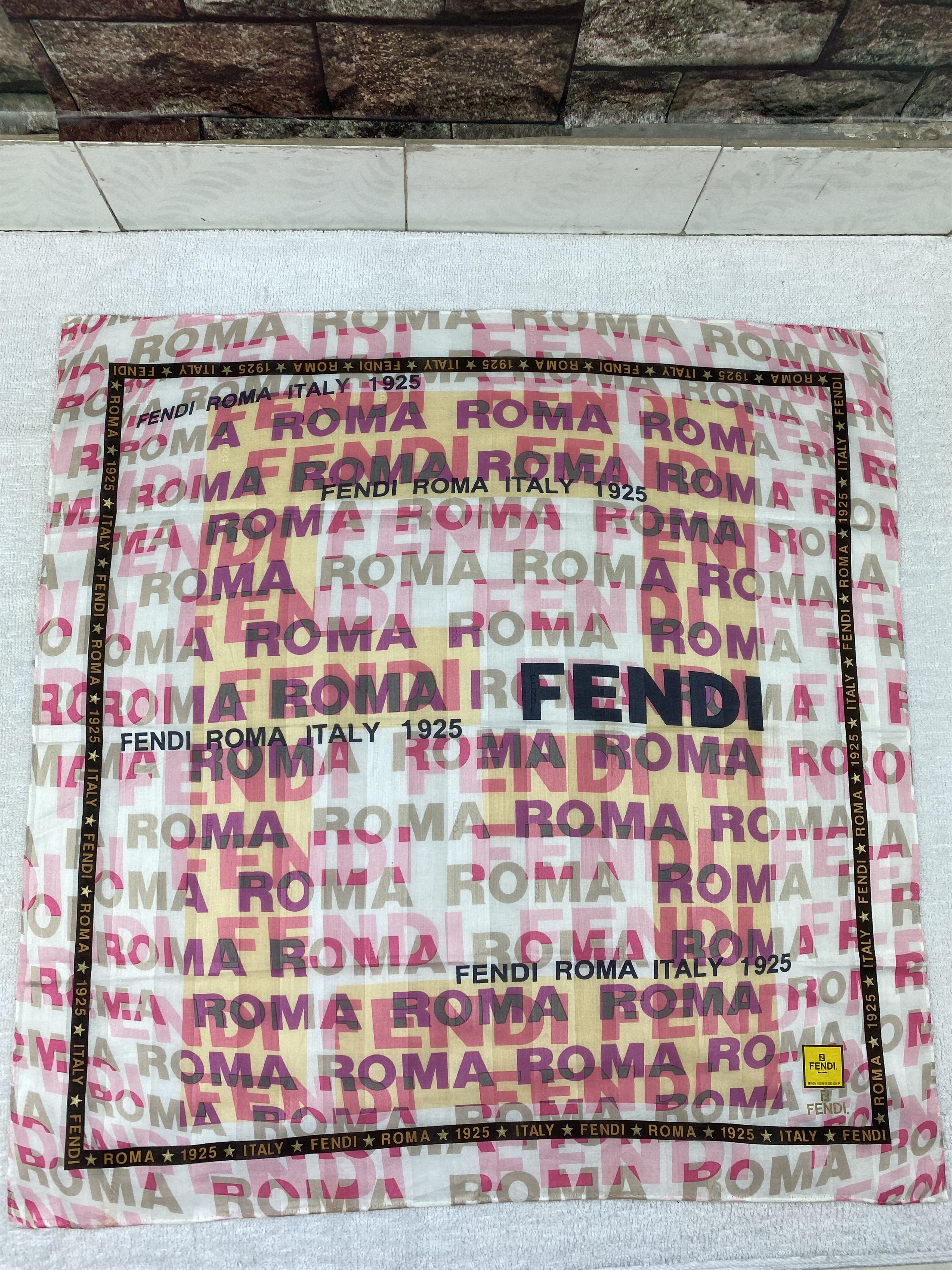 Vintage Vintage Fendi Handkerchief / Bandana / Neckerchief A1153 Size ONE SIZE - 3 Thumbnail
