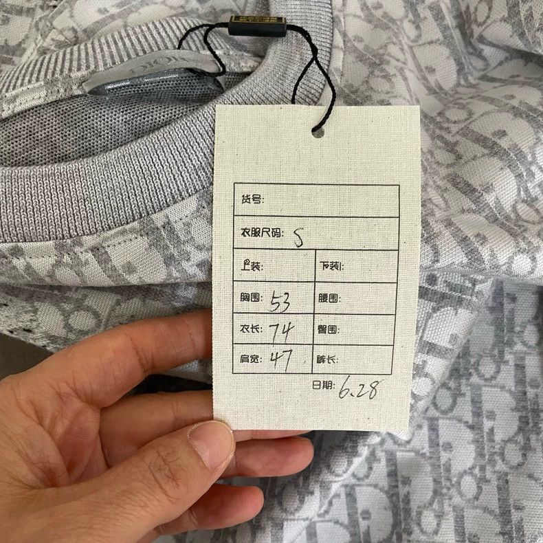 Dior Dior Gray full-printed empty mountain base short sleeves Size US S / EU 44-46 / 1 - 7 Thumbnail